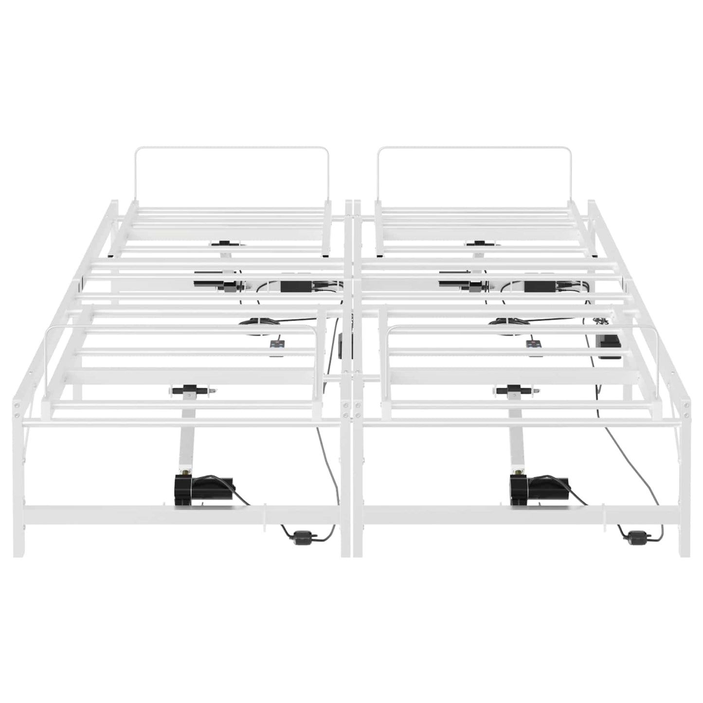 Elektrisch Verstelbaar Bedframe Wit 120 x 190 cm Staal