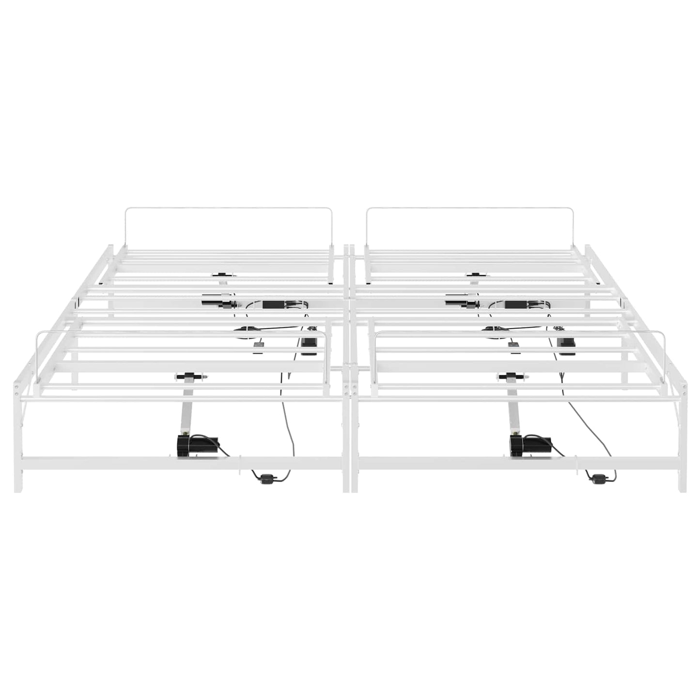 Elektrisch Verstelbaar Bedframe Wit 180 x 200 cm Staal