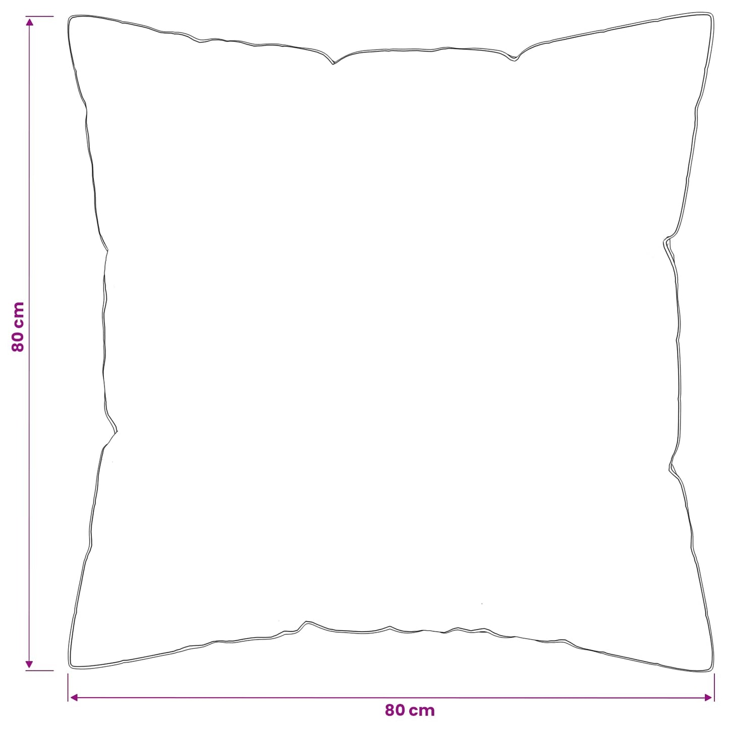 Hoofdkussen FULDA 80 x 80 cm 100% Ganzendons en Veer Wit