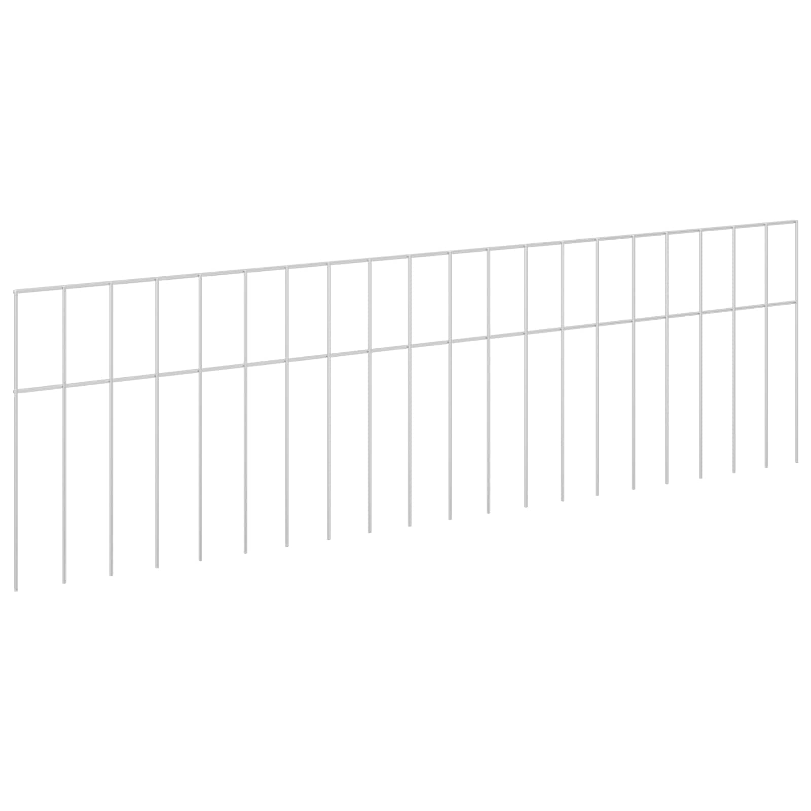 Tuin schuttingpaneel 12 pcs Gegalvaniseerd staal Zilverkleurig is nu te koop bij PeponiXL, paradijselijk wonen!