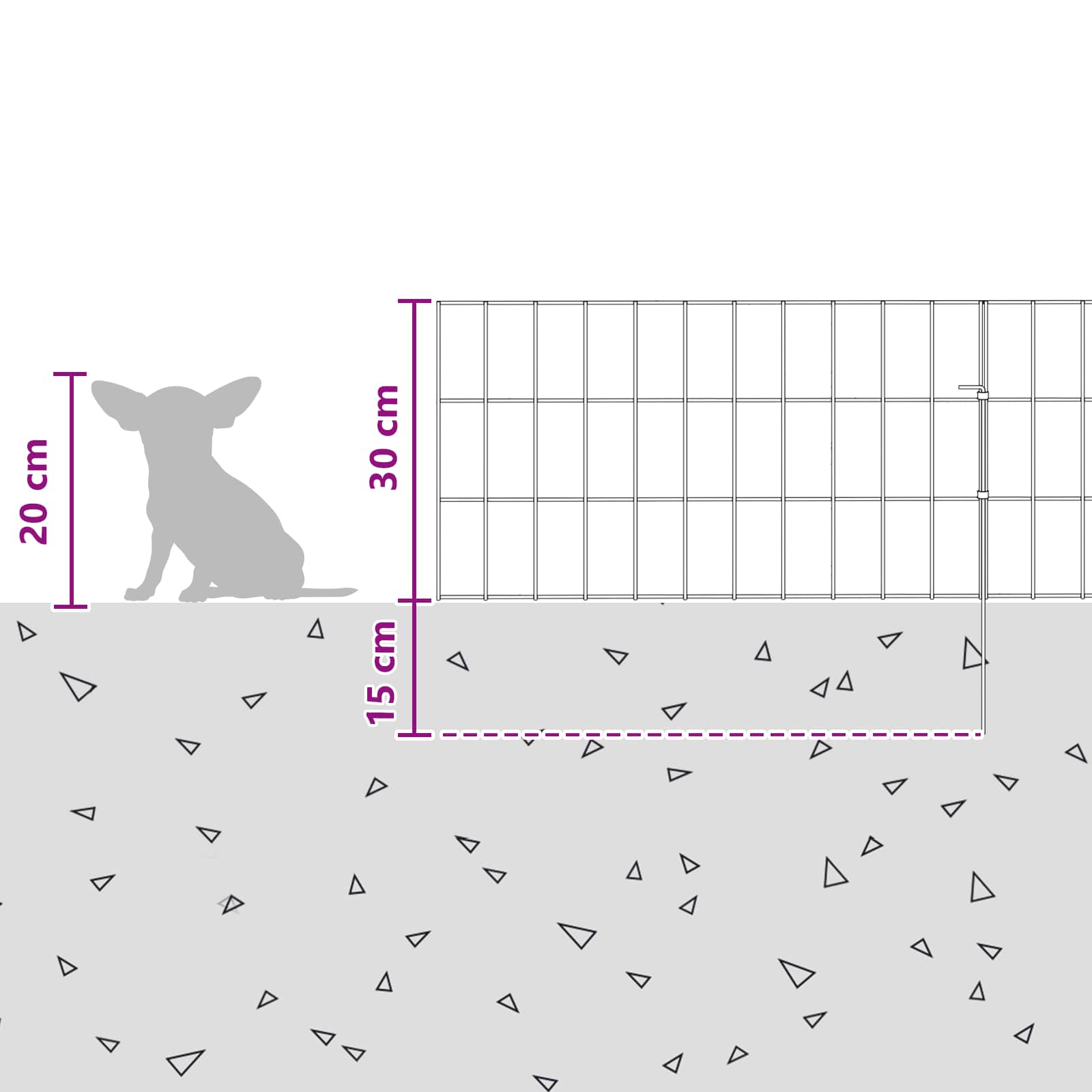 Tuin omheining met palen 48 pcs 55 x 30 cm Mesh Zilverkleurig is nu te koop bij PeponiXL, paradijselijk wonen!