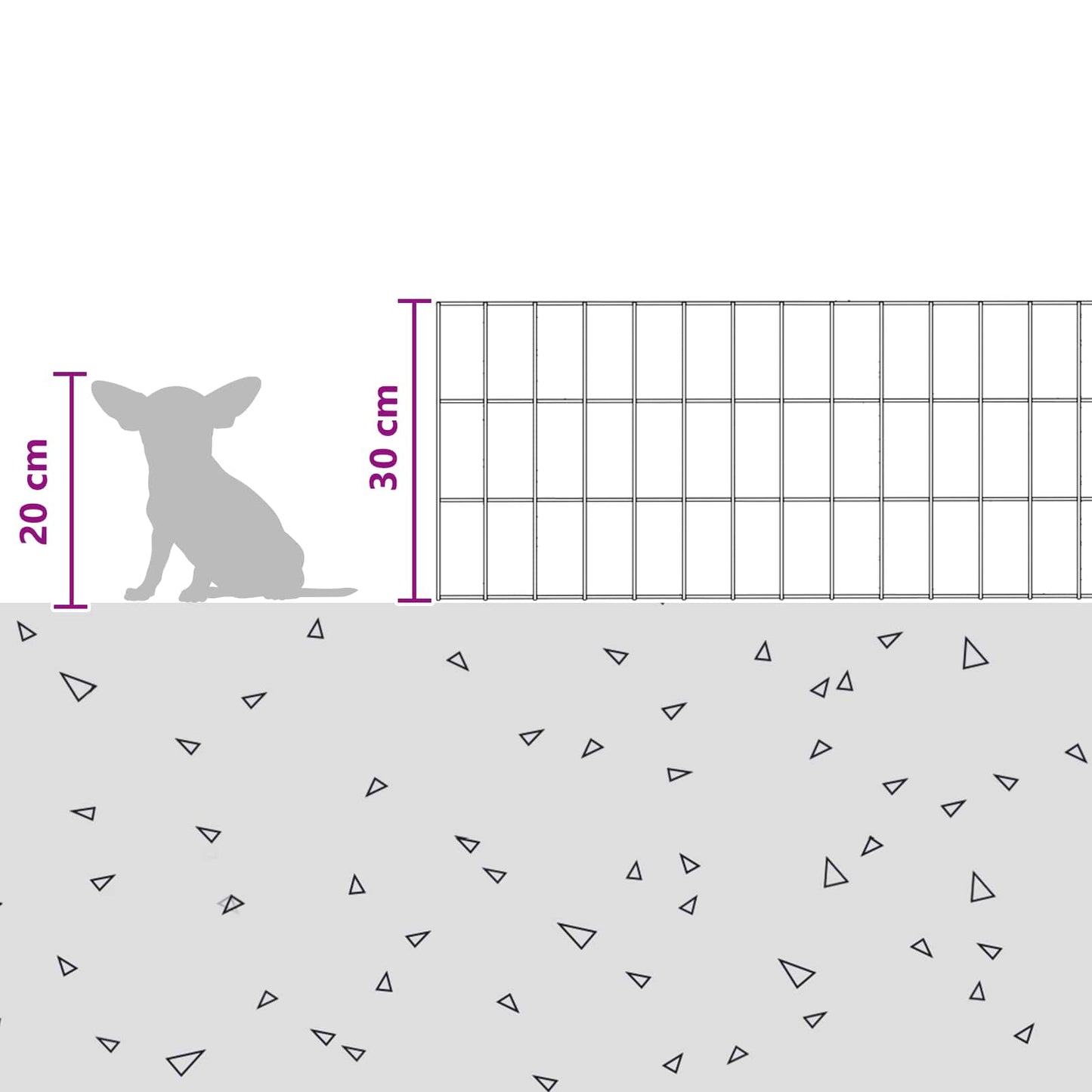 Tuin omheining met palen 12 pcs 75 x 30 cm Mesh Zilverkleurig is nu te koop bij PeponiXL, paradijselijk wonen!