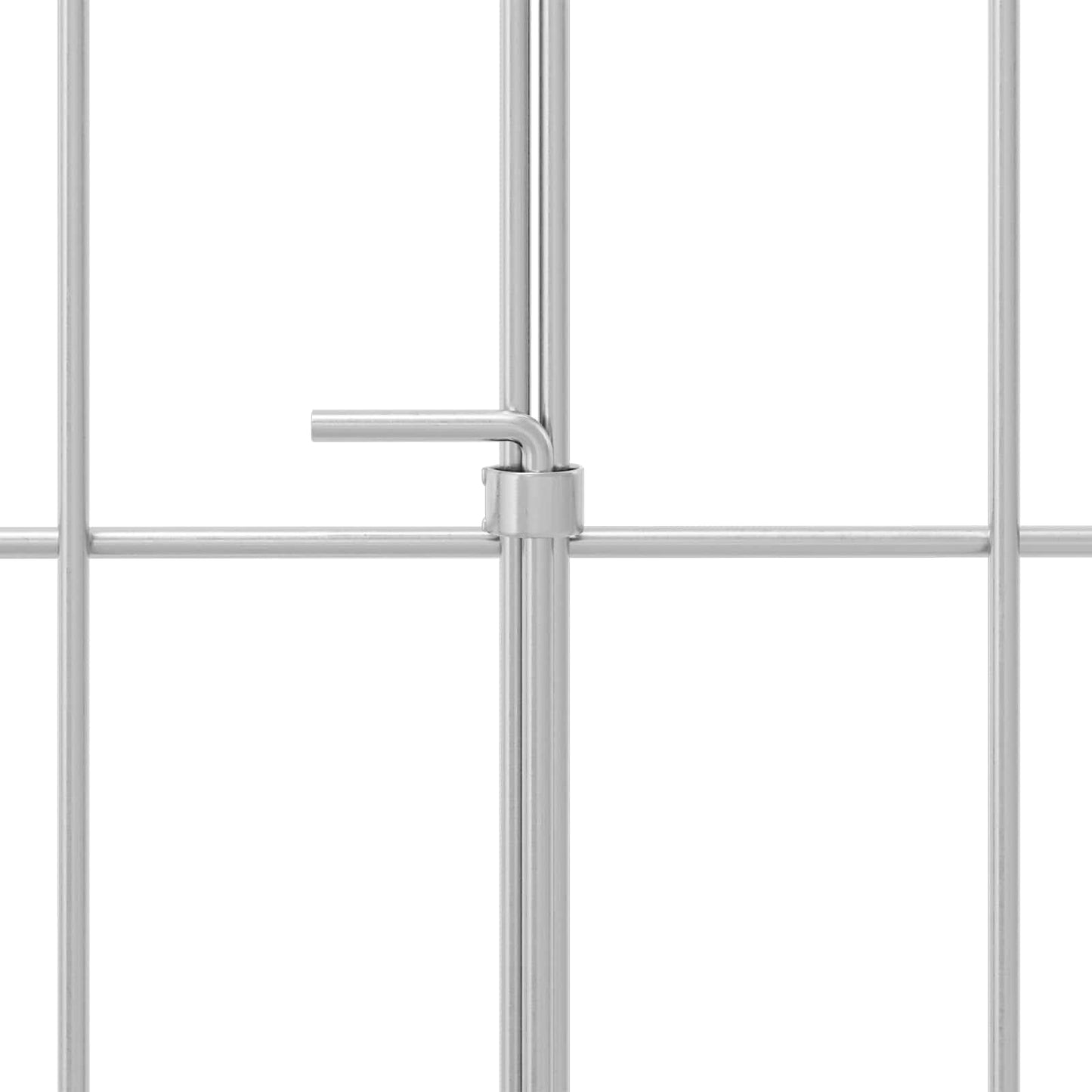 Tuin omheining met palen 12 pcs 55 x 50 cm Mesh Zilverkleurig is nu te koop bij PeponiXL, paradijselijk wonen!