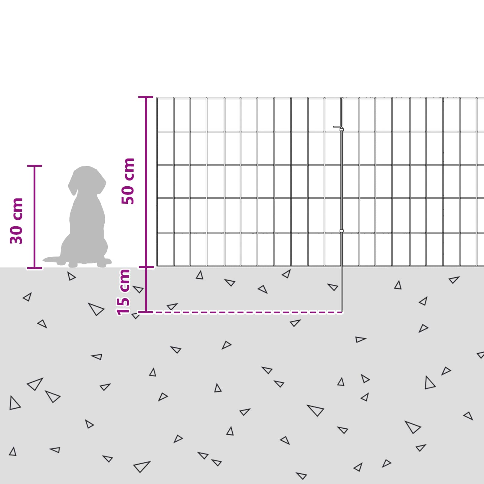 Tuin omheining met palen 12 pcs 55 x 50 cm Mesh Zilverkleurig is nu te koop bij PeponiXL, paradijselijk wonen!