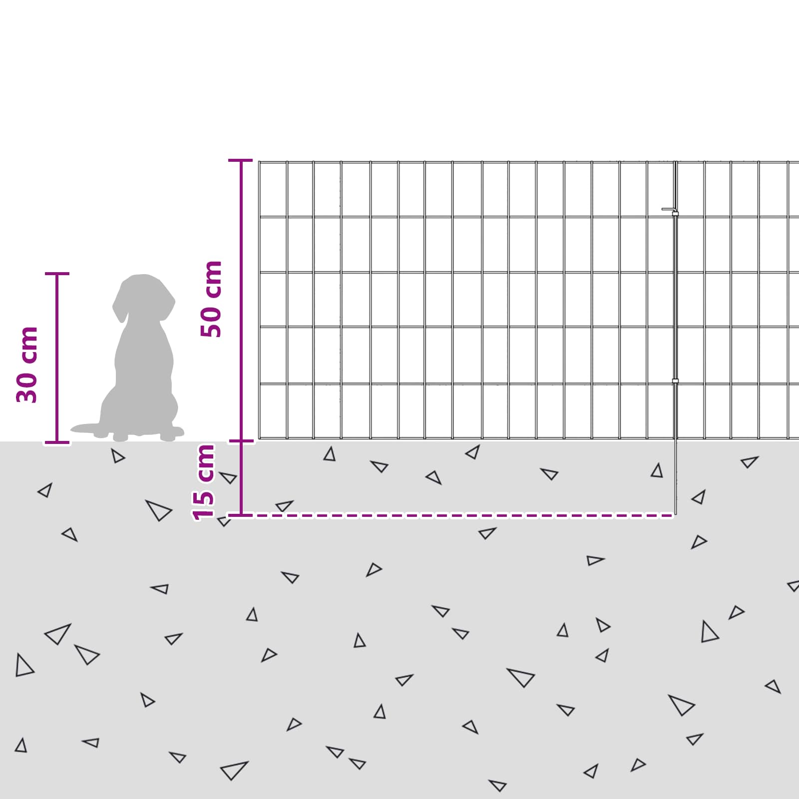 Tuin omheining met palen 12 pcs 75 x 50 cm Mesh Zilverkleurig is nu te koop bij PeponiXL, paradijselijk wonen!