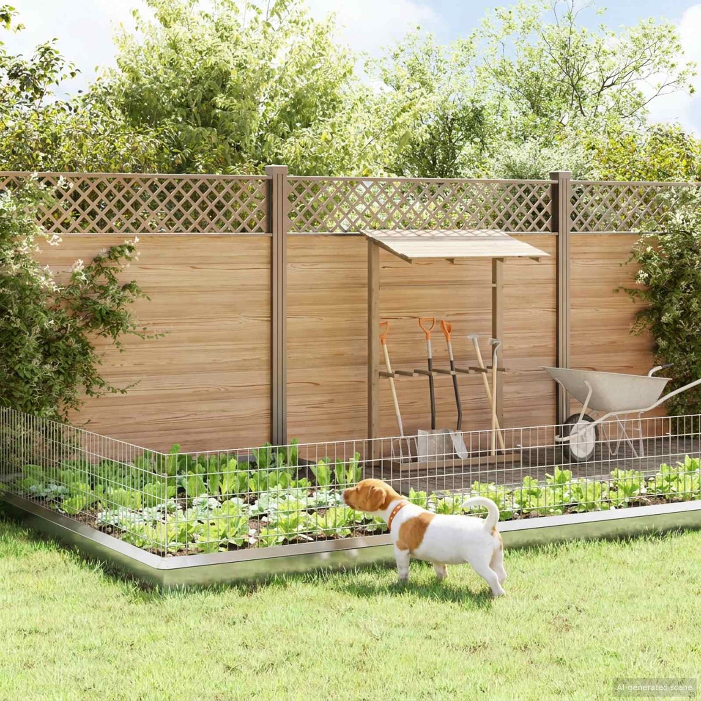Tuin omheining met palen 24 pcs 95 x 50 cm Mesh Zilverkleurig is nu te koop bij PeponiXL, paradijselijk wonen!
