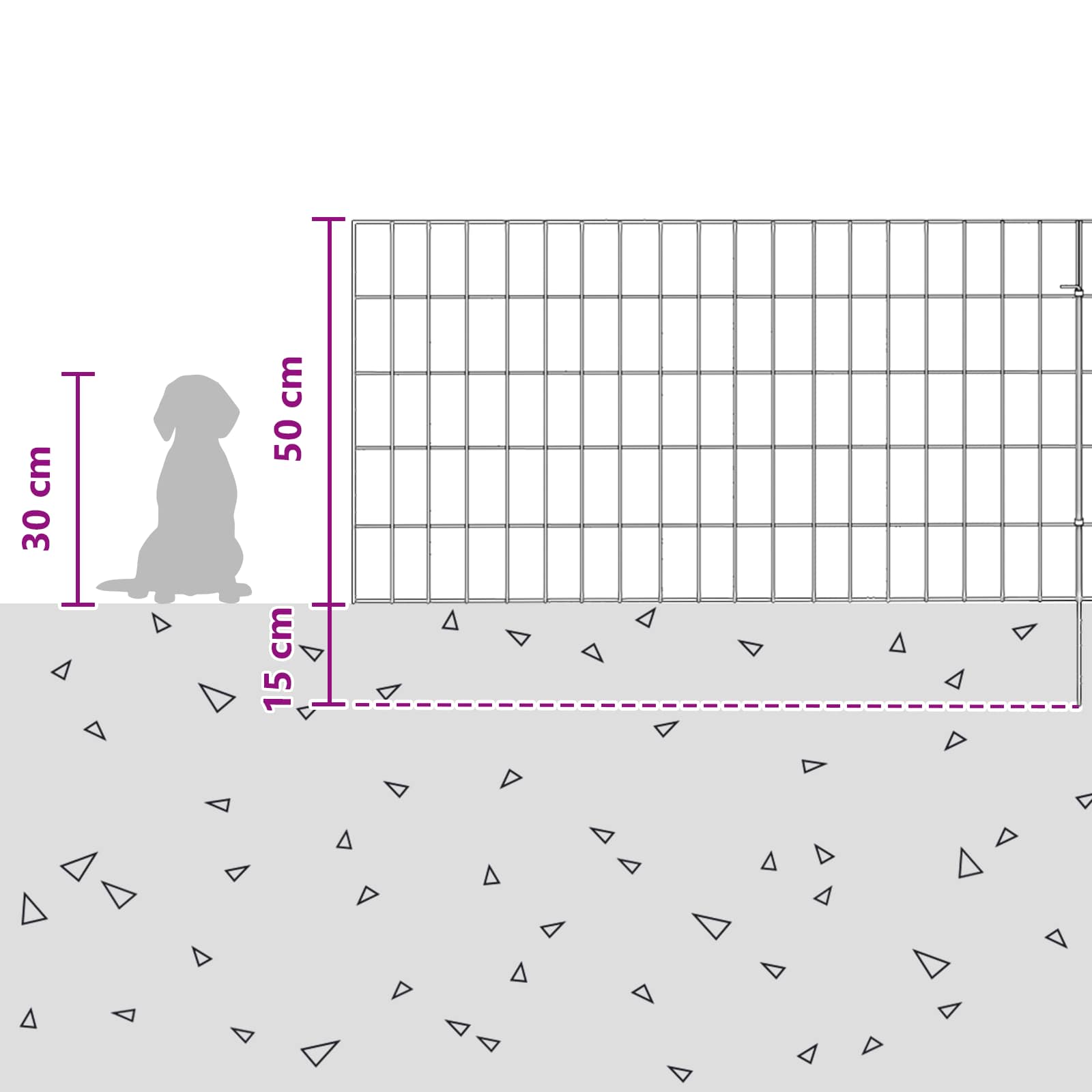 Tuin omheining met palen 24 pcs 95 x 50 cm Mesh Zilverkleurig is nu te koop bij PeponiXL, paradijselijk wonen!