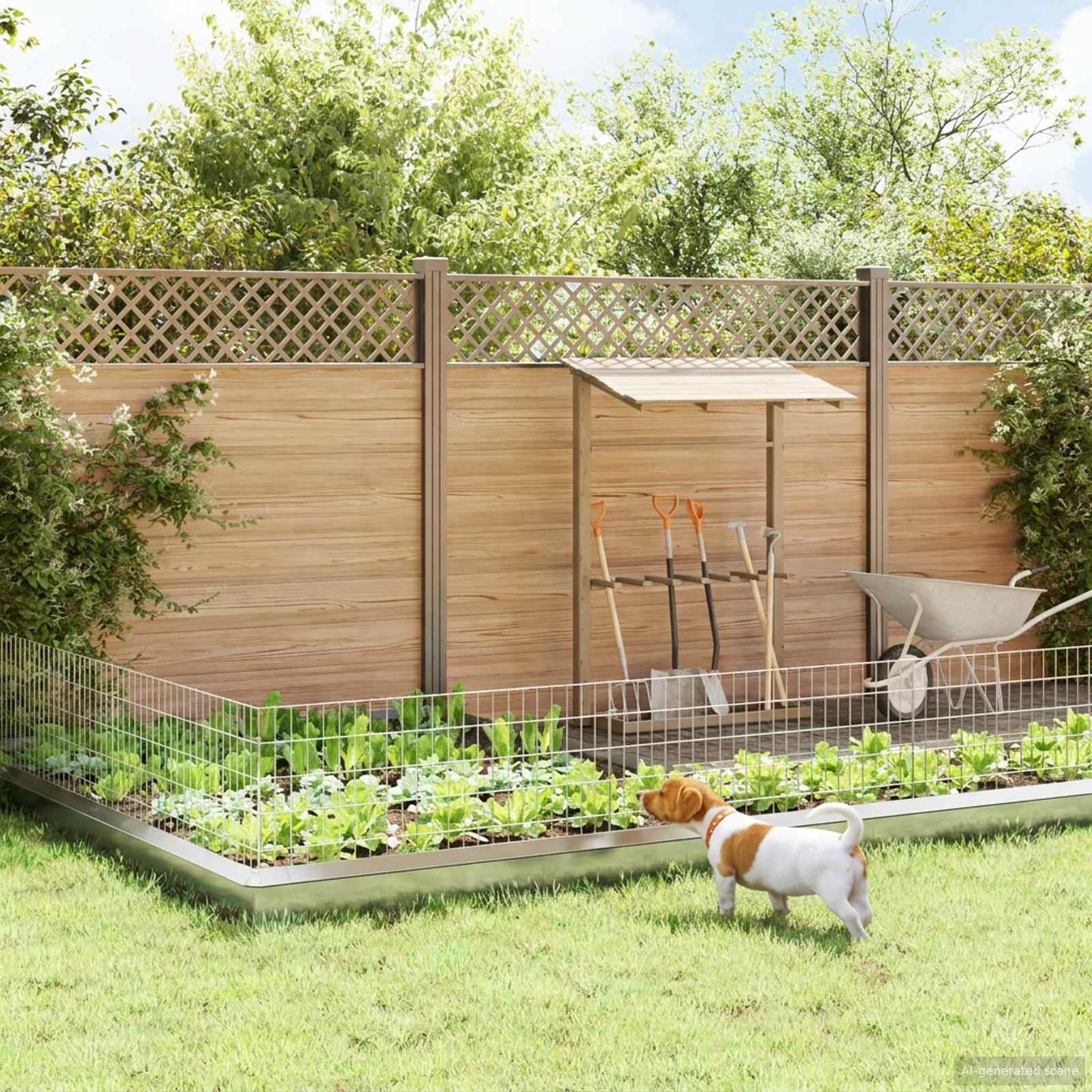 Tuin omheining met palen 12 pcs 115 x 50 cm Mesh Zilverkleurig is nu te koop bij PeponiXL, paradijselijk wonen!