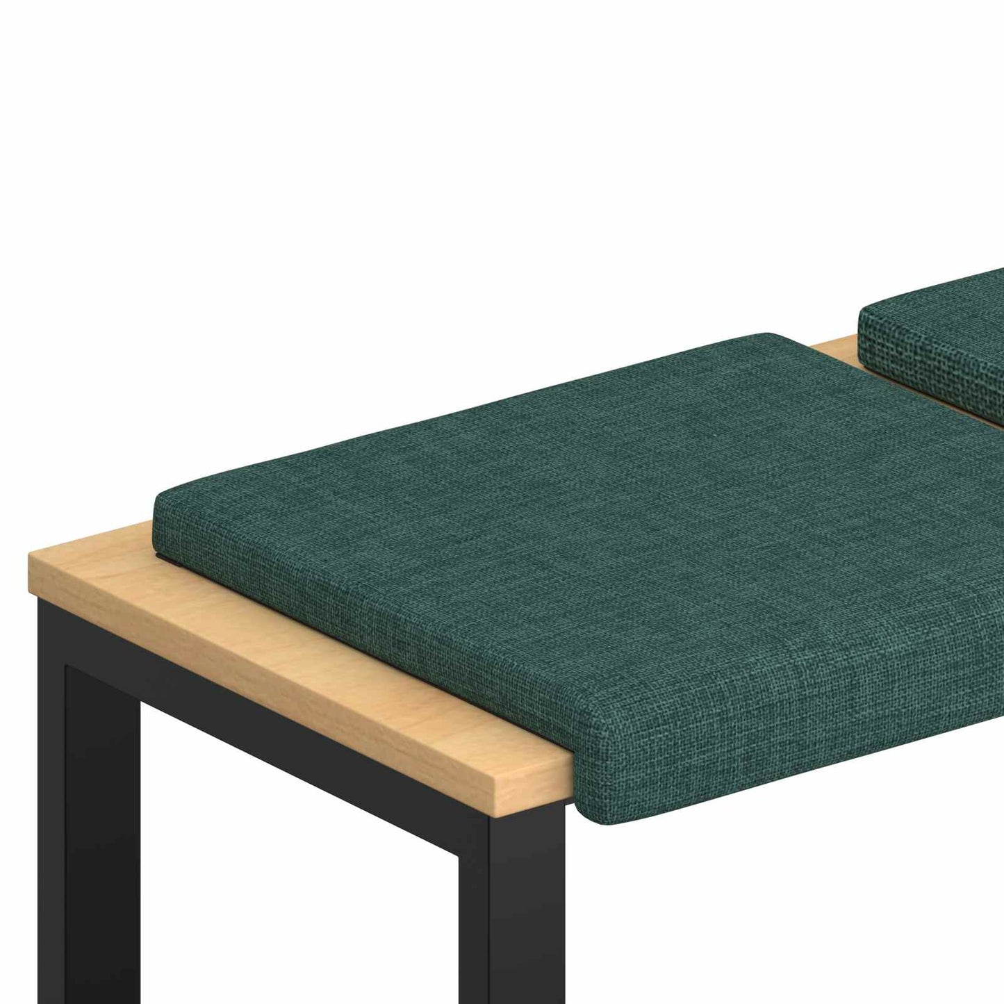 Bankkussen 2 pcs Stof Donkergroen Diepte 35 cm