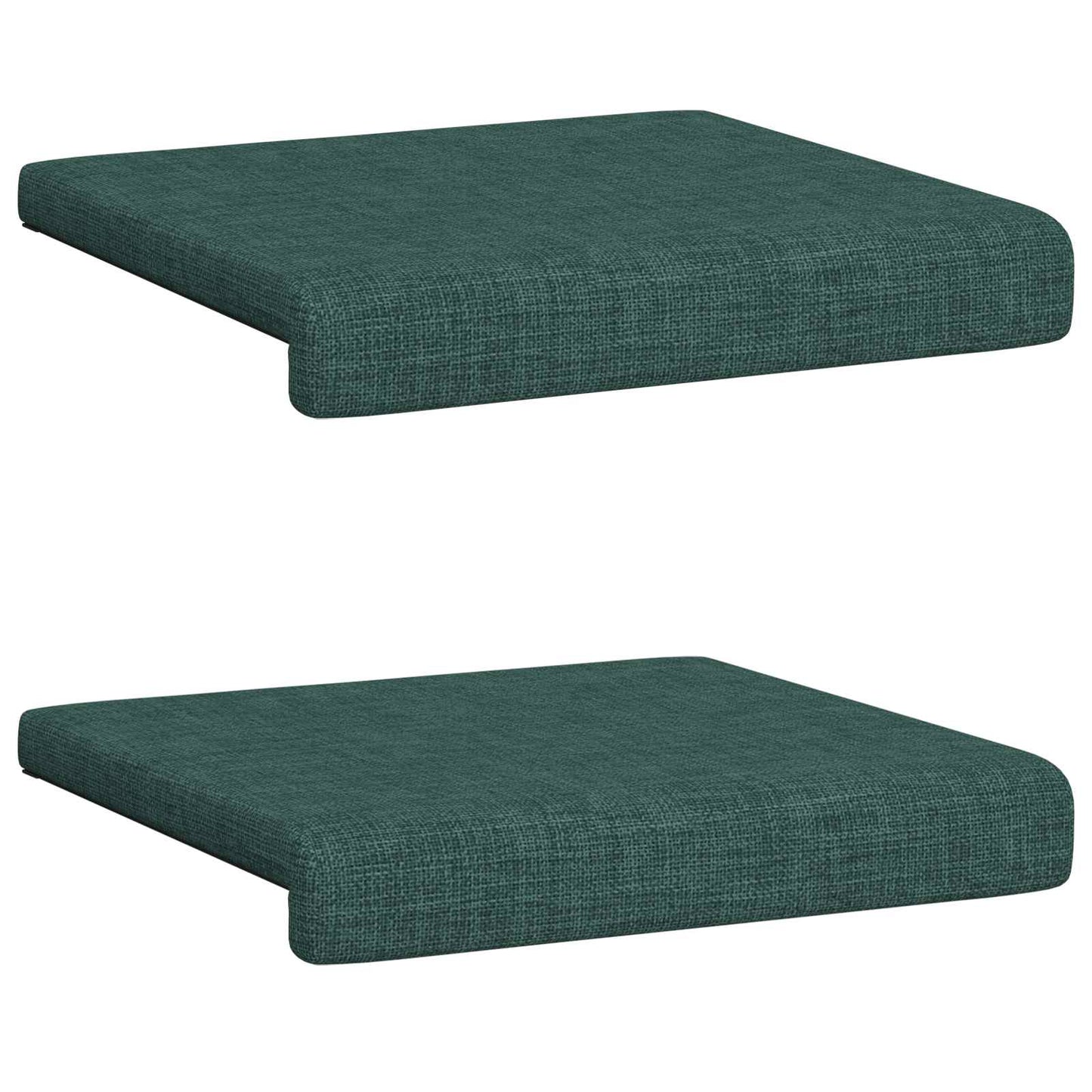 Bankkussen 2 pcs Stof Donkergroen Diepte 35 cm