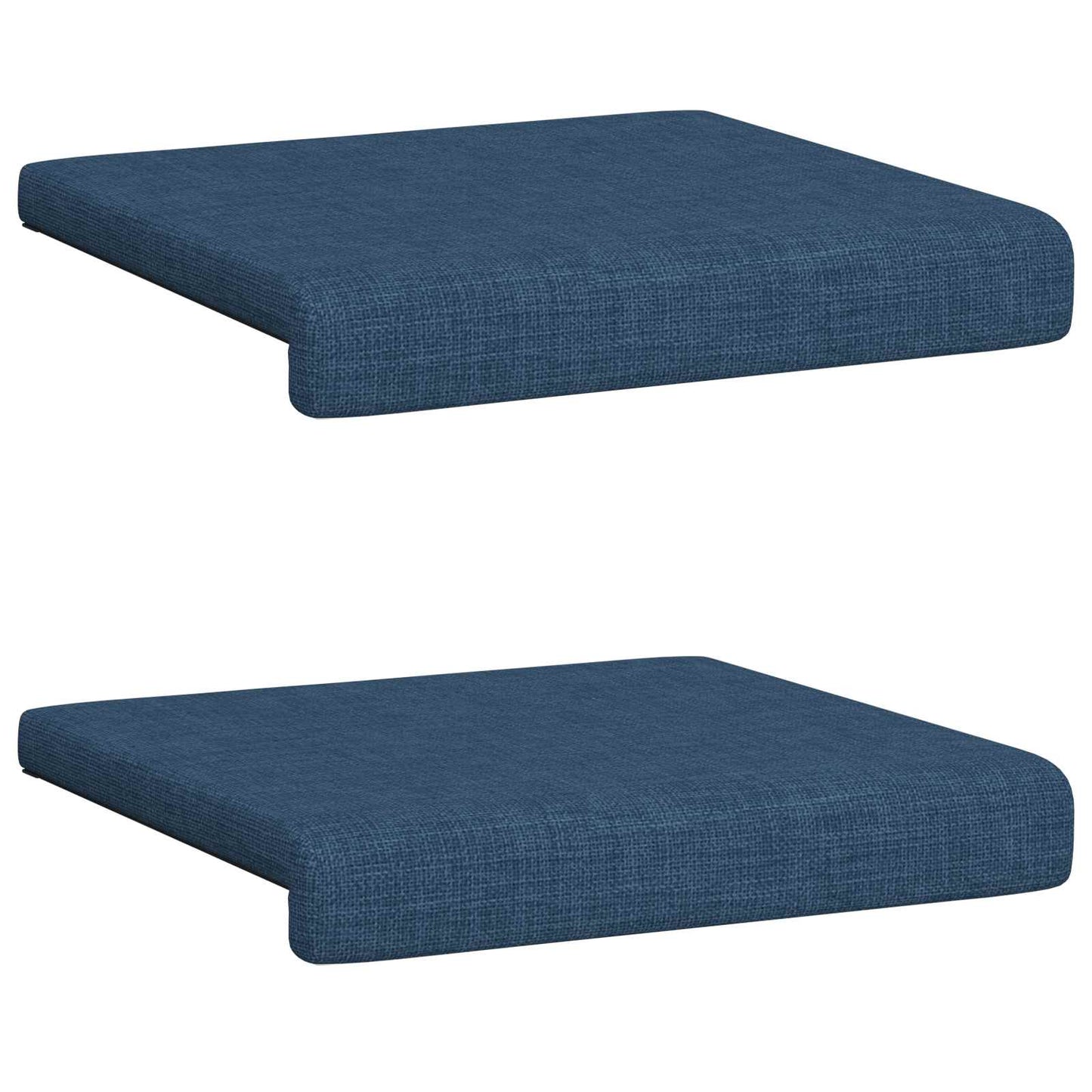 Bankkussen 2 pcs Stof Blauw Diepte 35 cm