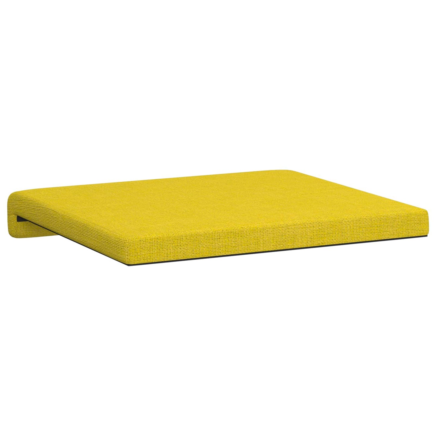 Bankkussen 2 pcs Stof Lichtgeel Diepte 35 cm