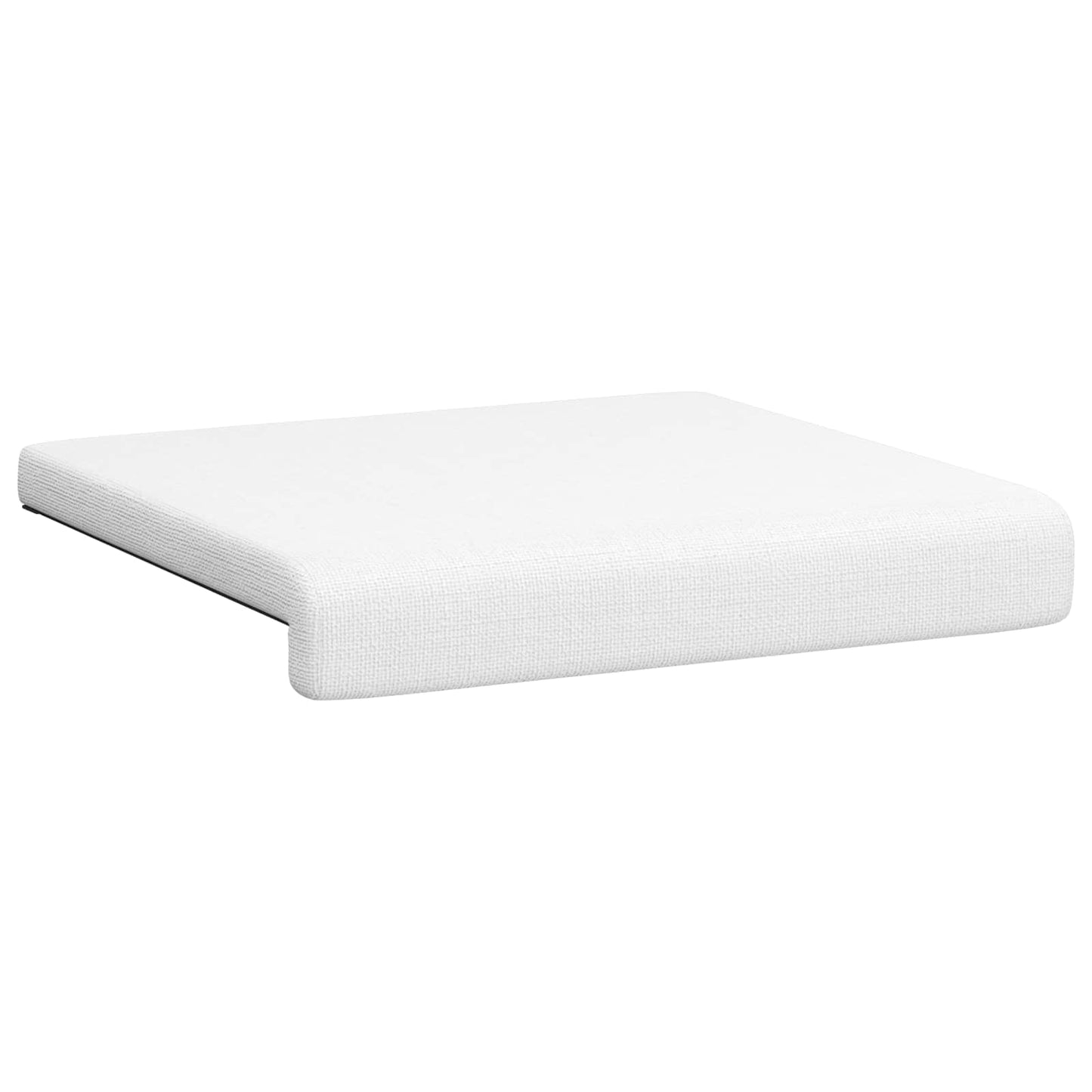 Bankkussen 2 pcs Stof Wit Diepte 35 cm