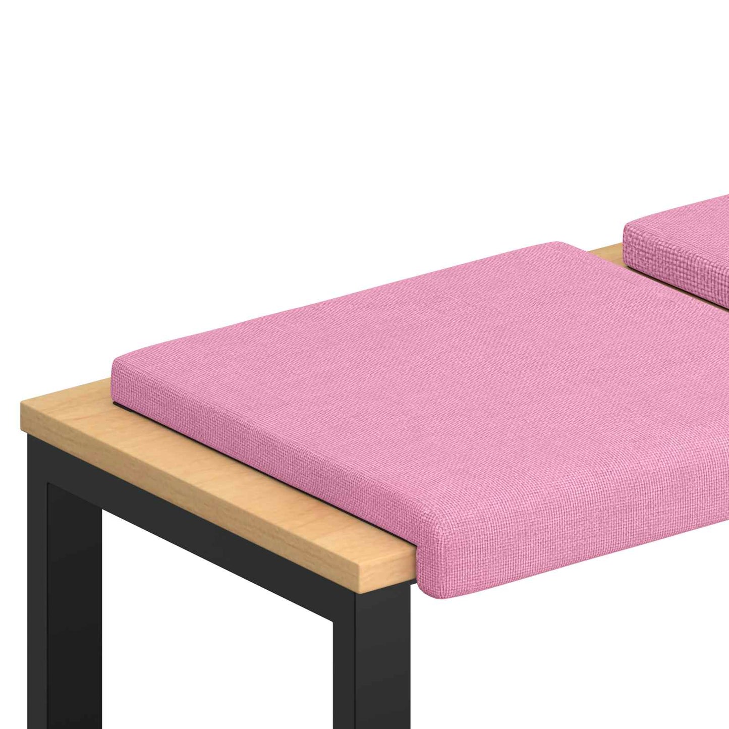 Bankkussen 2 pcs Stof Roze Diepte 35 cm