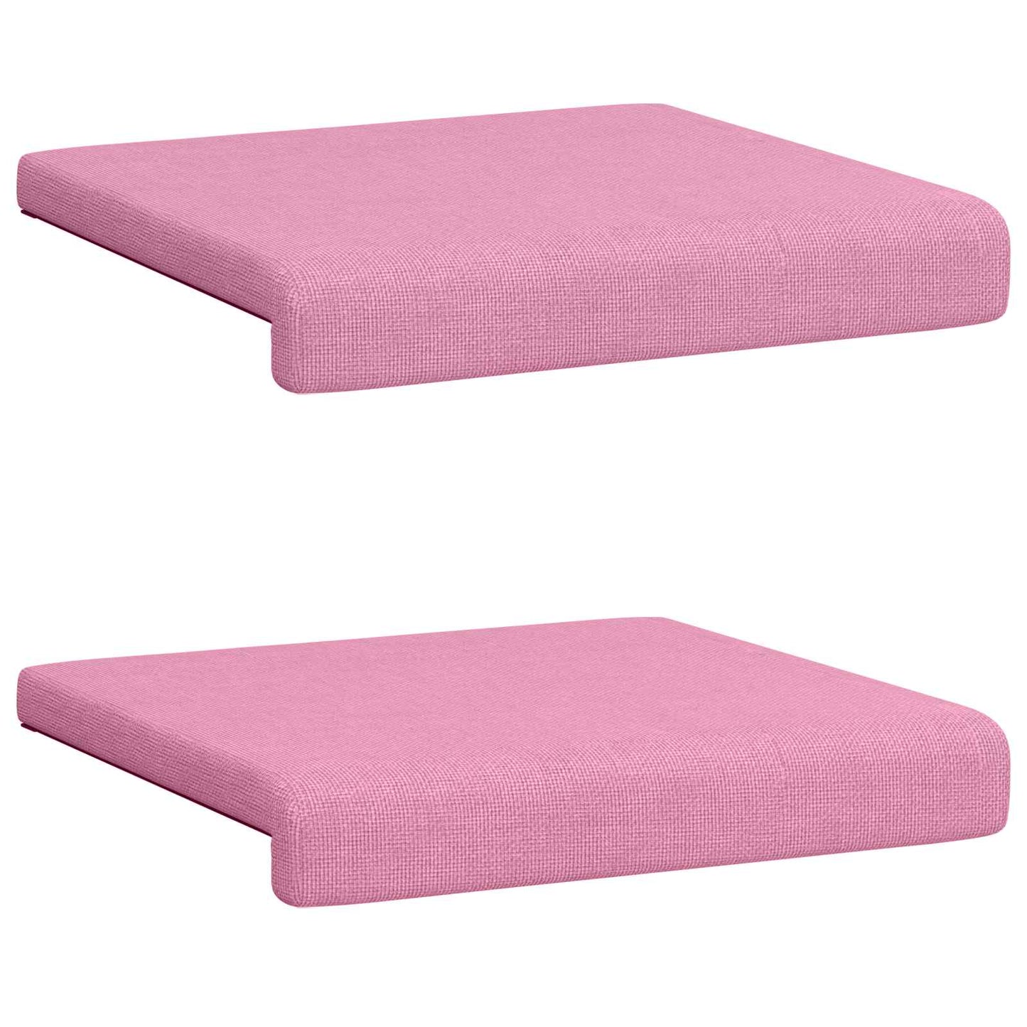 Bankkussen 2 pcs Stof Roze Diepte 35 cm
