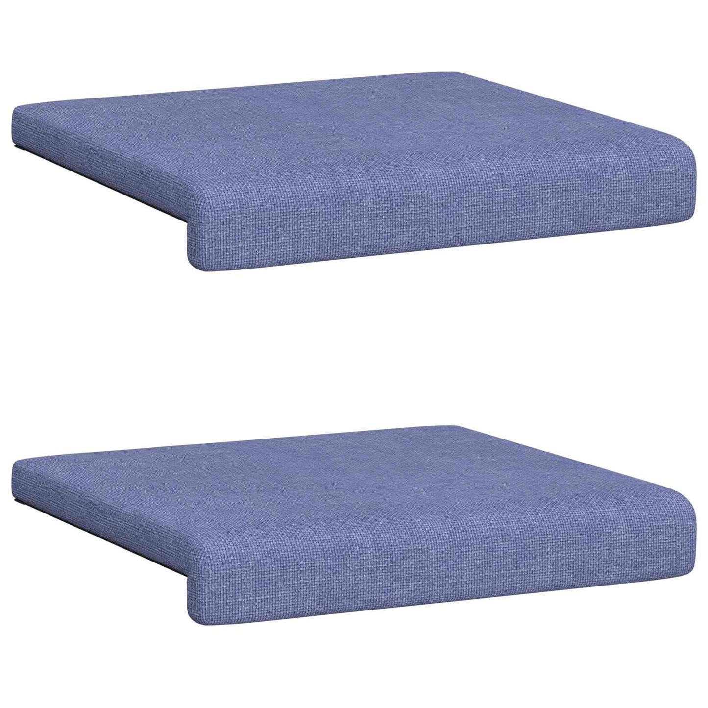 Bankkussen 2 pcs Stof Jeans Blauw Diepte 35 cm