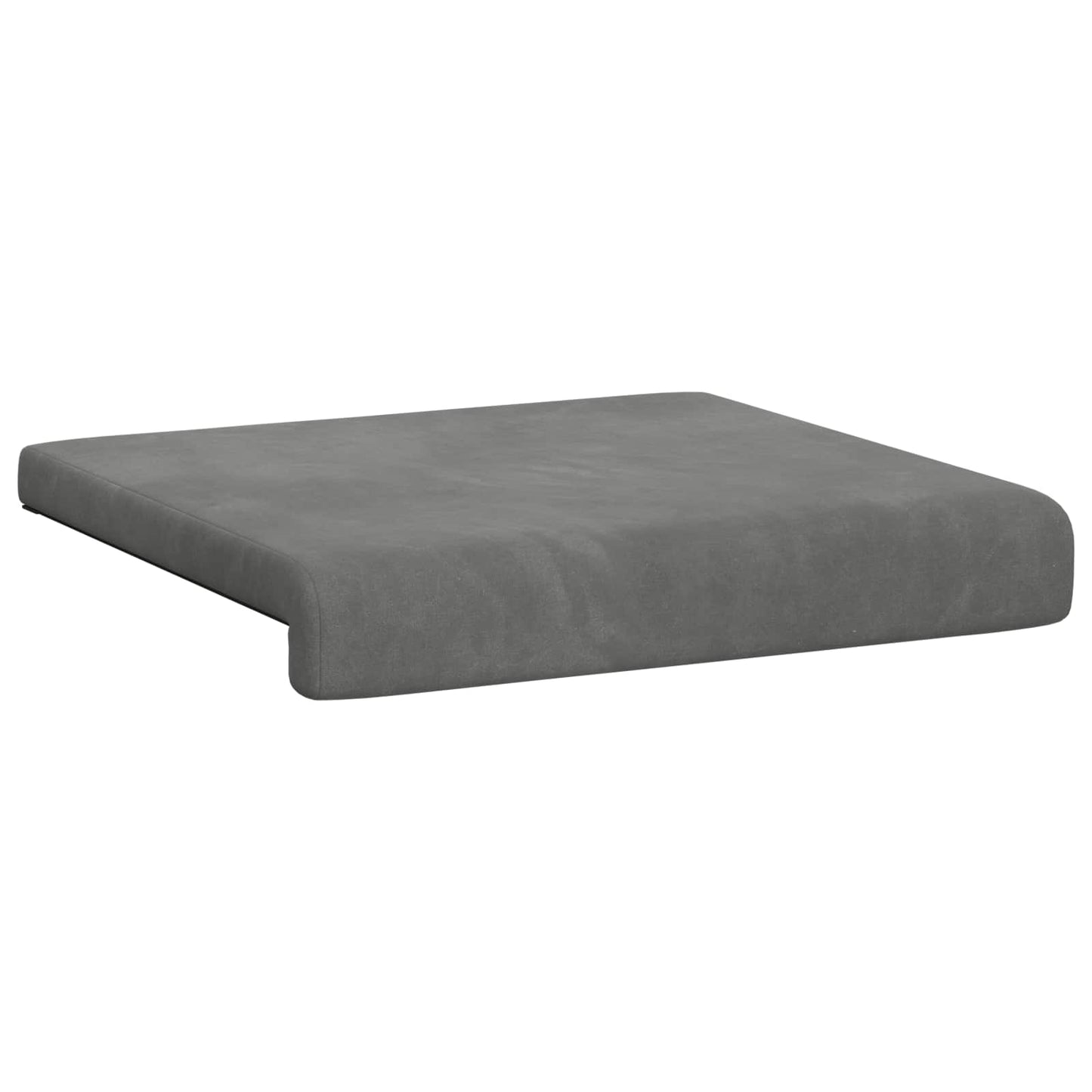Bankkussen 2 pcs fluweel Donkergrijs Diepte 35 cm