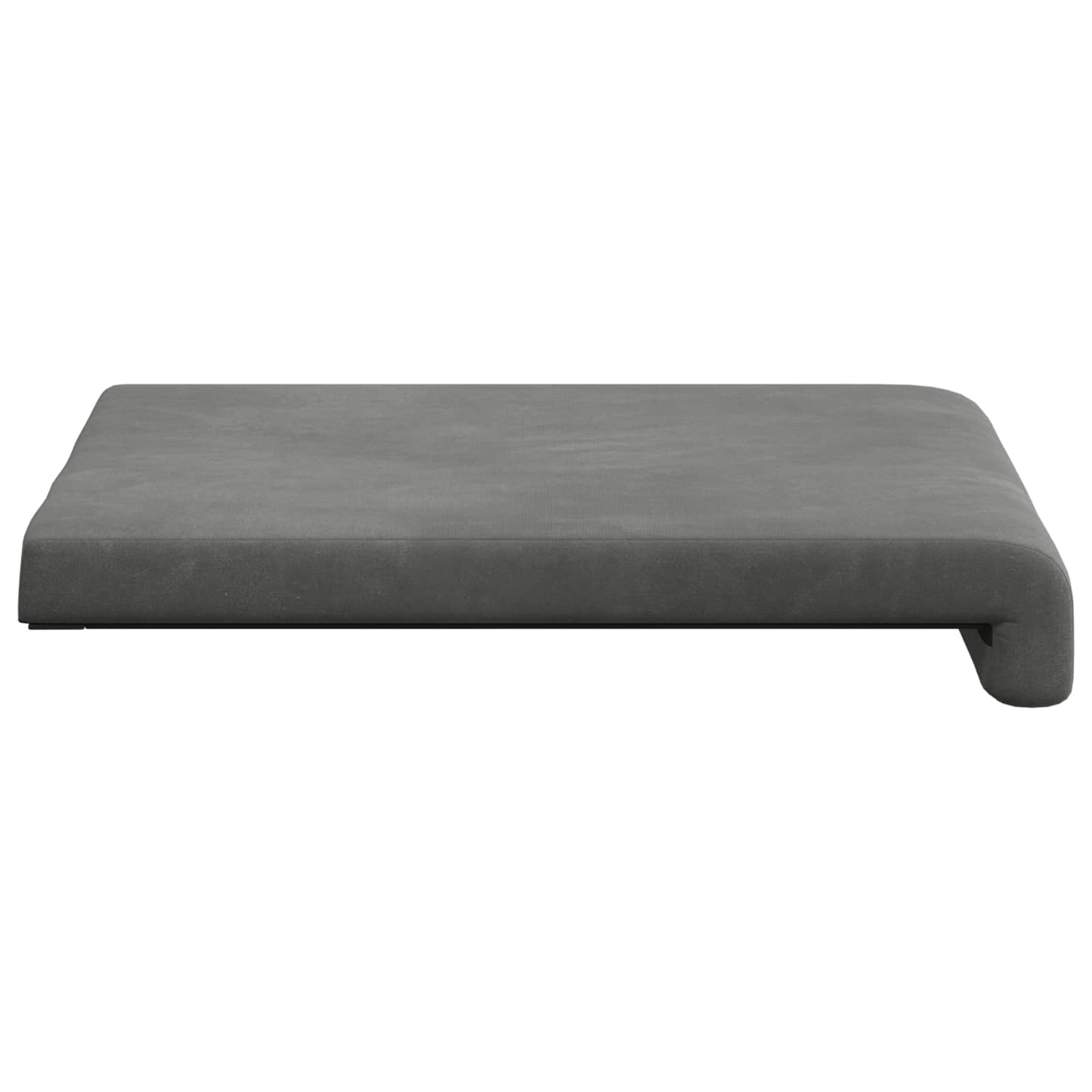 Bankkussen 2 pcs fluweel Donkergrijs Diepte 35 cm