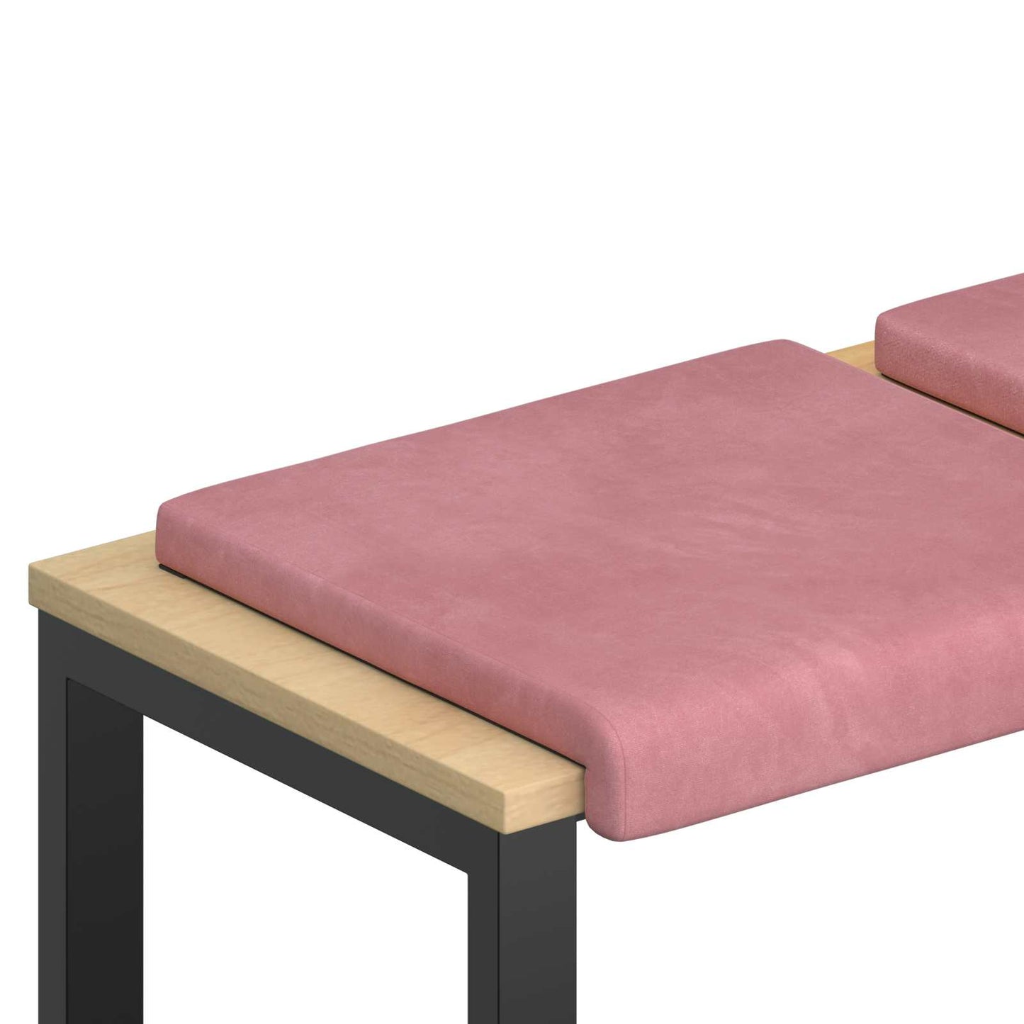 Bankkussen 2 pcs fluweel Roze Diepte 35 cm
