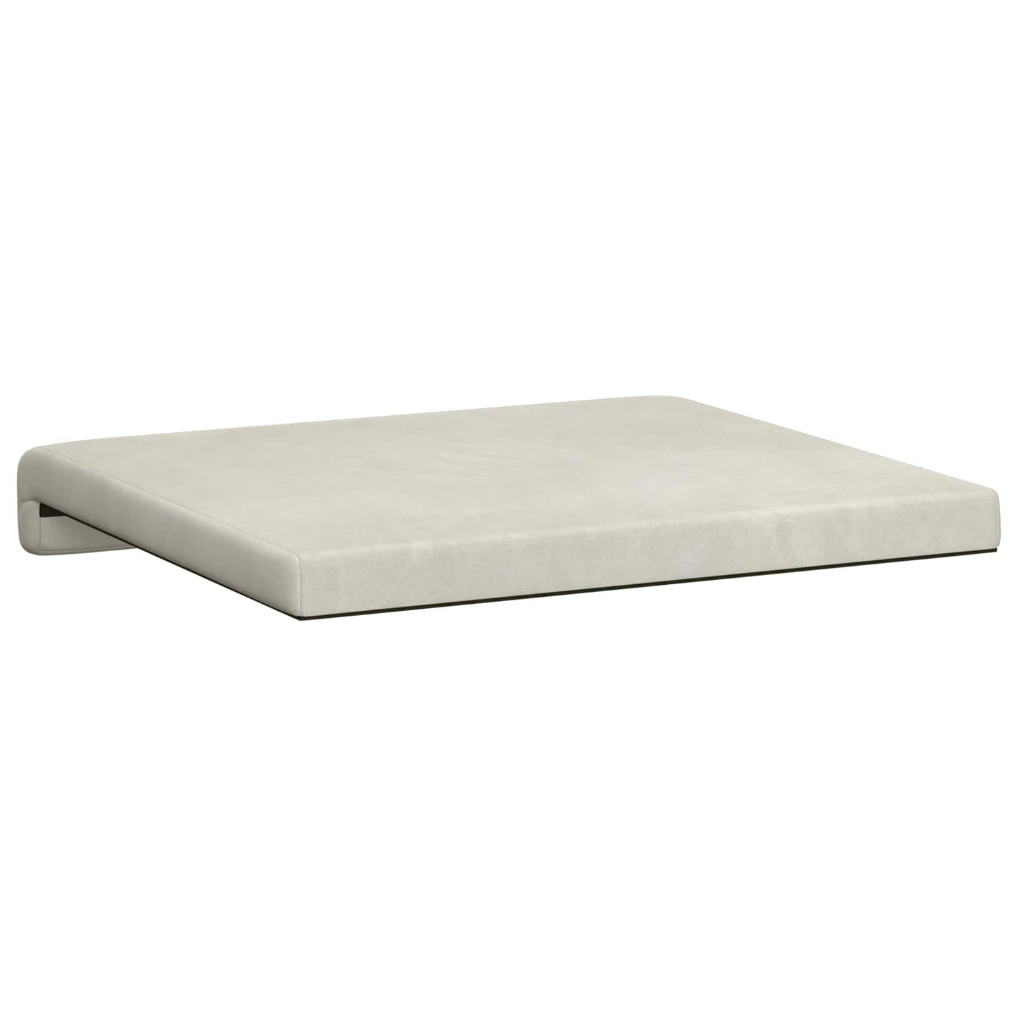 Bankkussen 2 pcs fluweel Crèmekleurig Diepte 35 cm