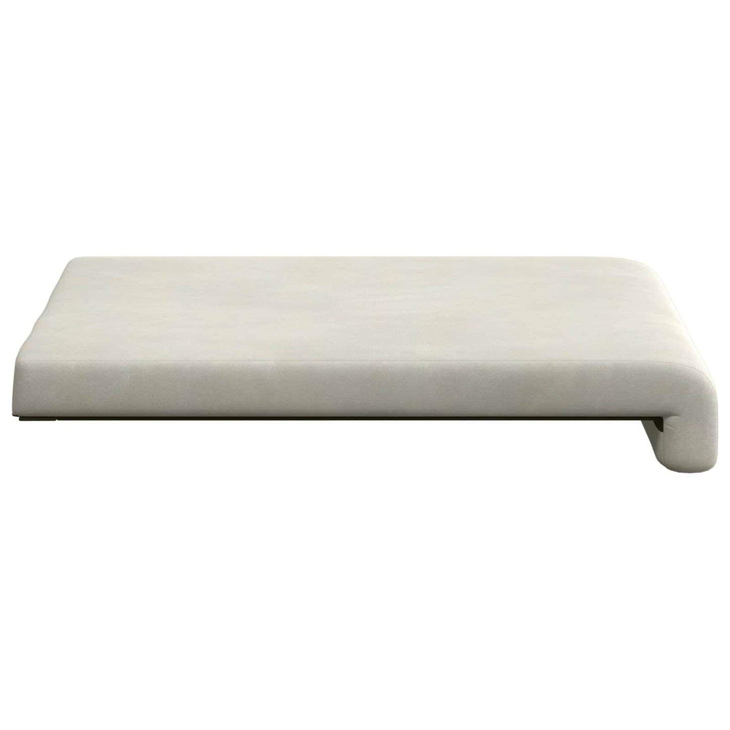 Bankkussen 2 pcs fluweel Crèmekleurig Diepte 35 cm