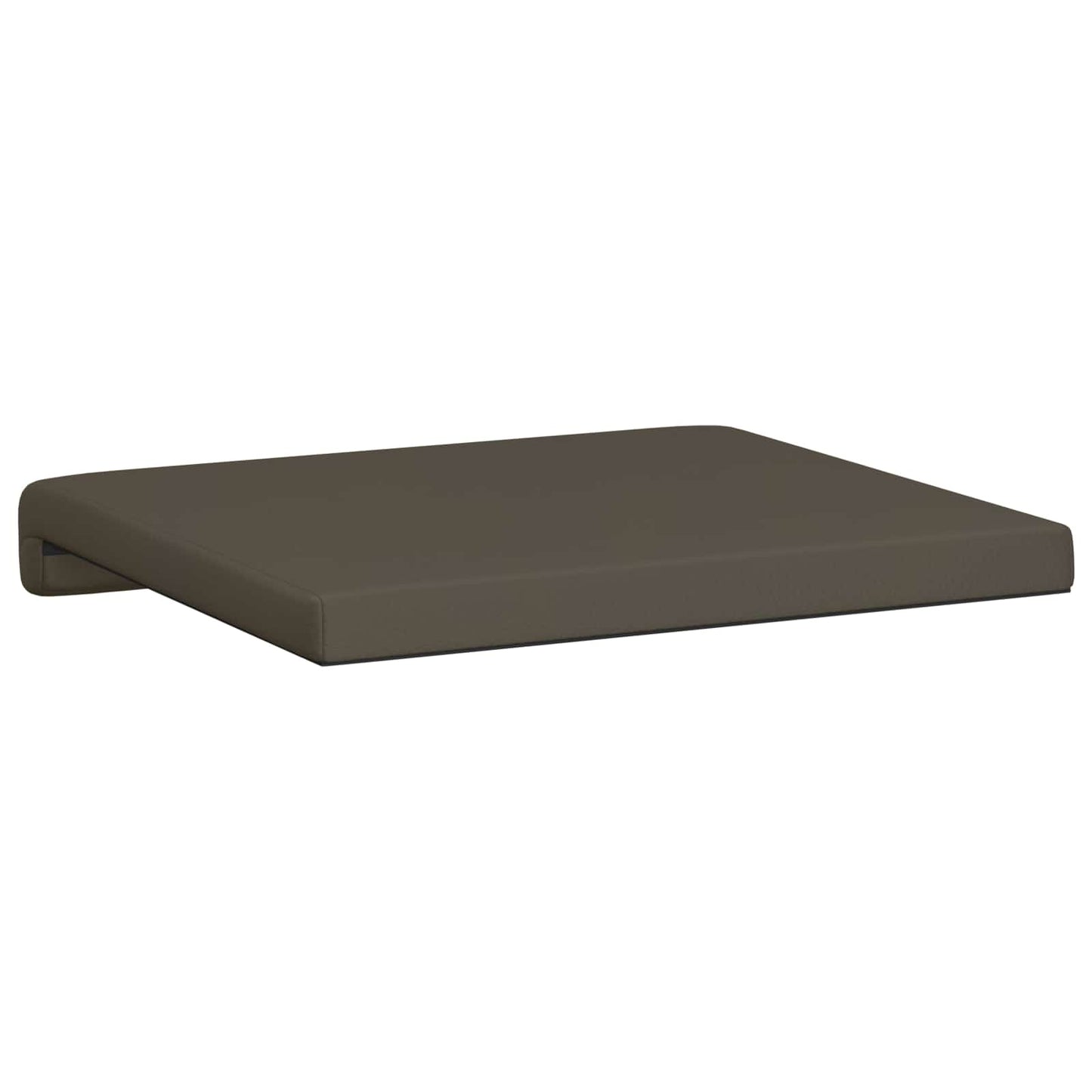 Bankkussen 2 pcs Kunstleer Grijs Diepte 35 cm
