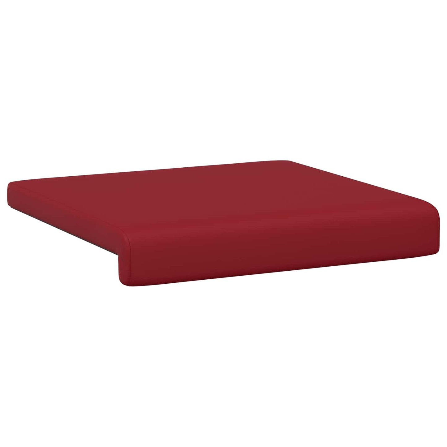 Bankkussen 2 pcs Kunstleer Wijnrood Diepte 35 cm