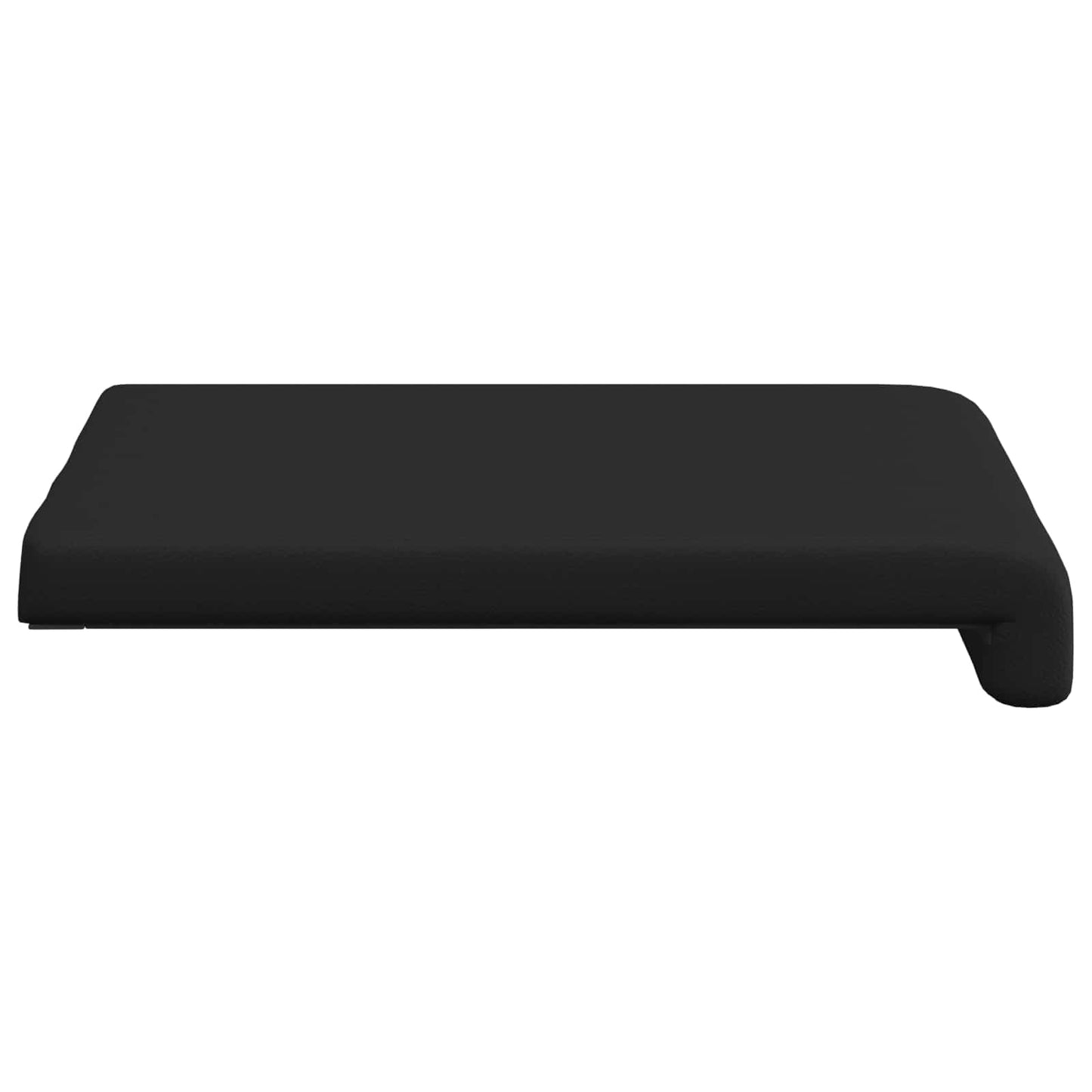 Bankkussen 2 pcs Kunstleer Zwart Diepte 35 cm