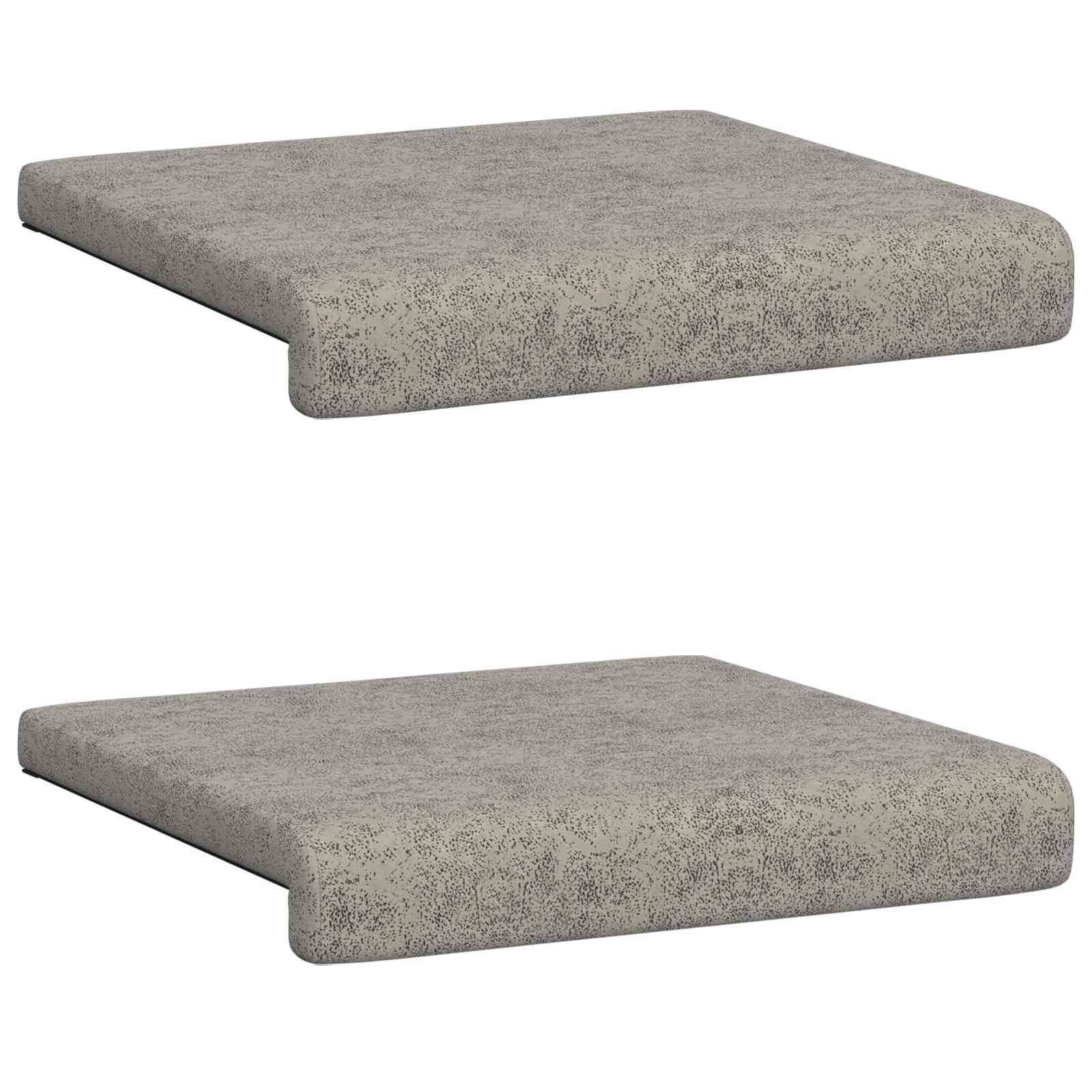 Bankkussen 2 pcs Faux Suède Stof Lichtgrijs Diepte 35 cm is nu te koop bij PeponiXL, paradijselijk wonen!