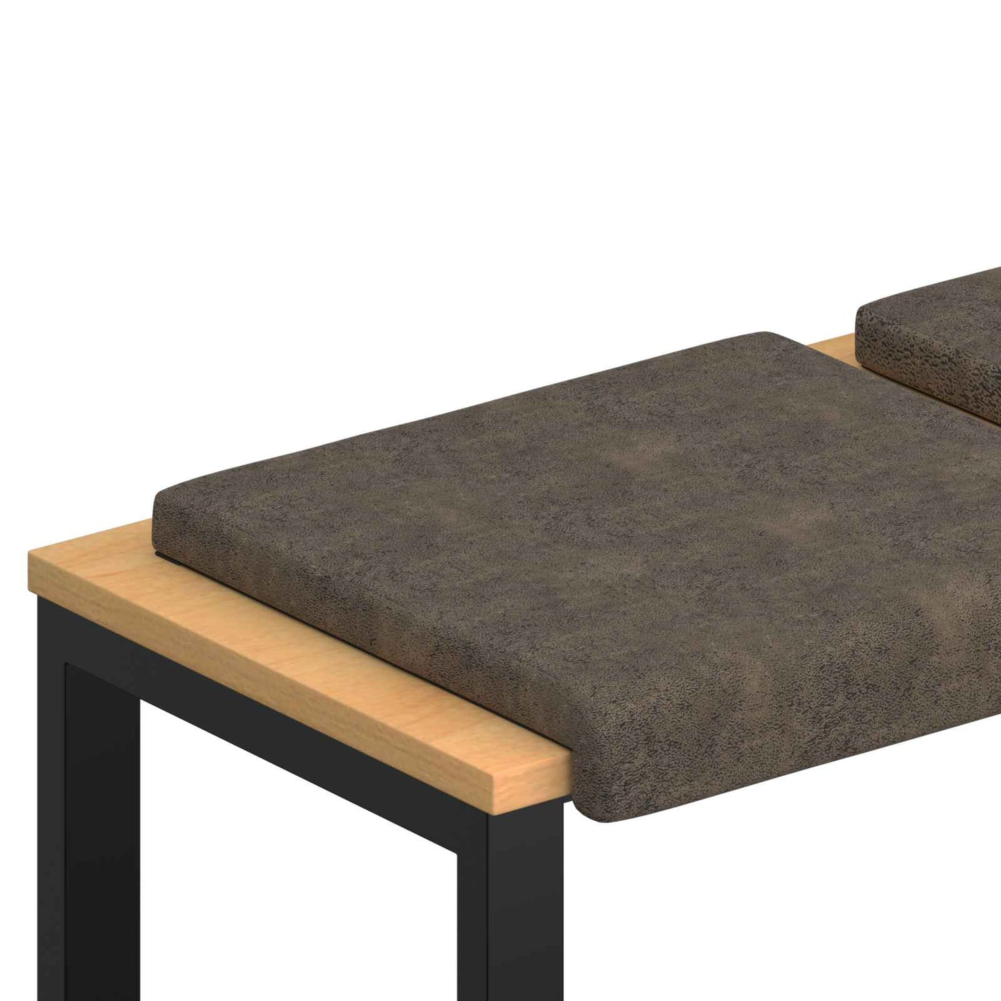 Bankkussen 2 pcs Faux Suède Stof Donkergrijs Diepte 35 cm is nu te koop bij PeponiXL, paradijselijk wonen!