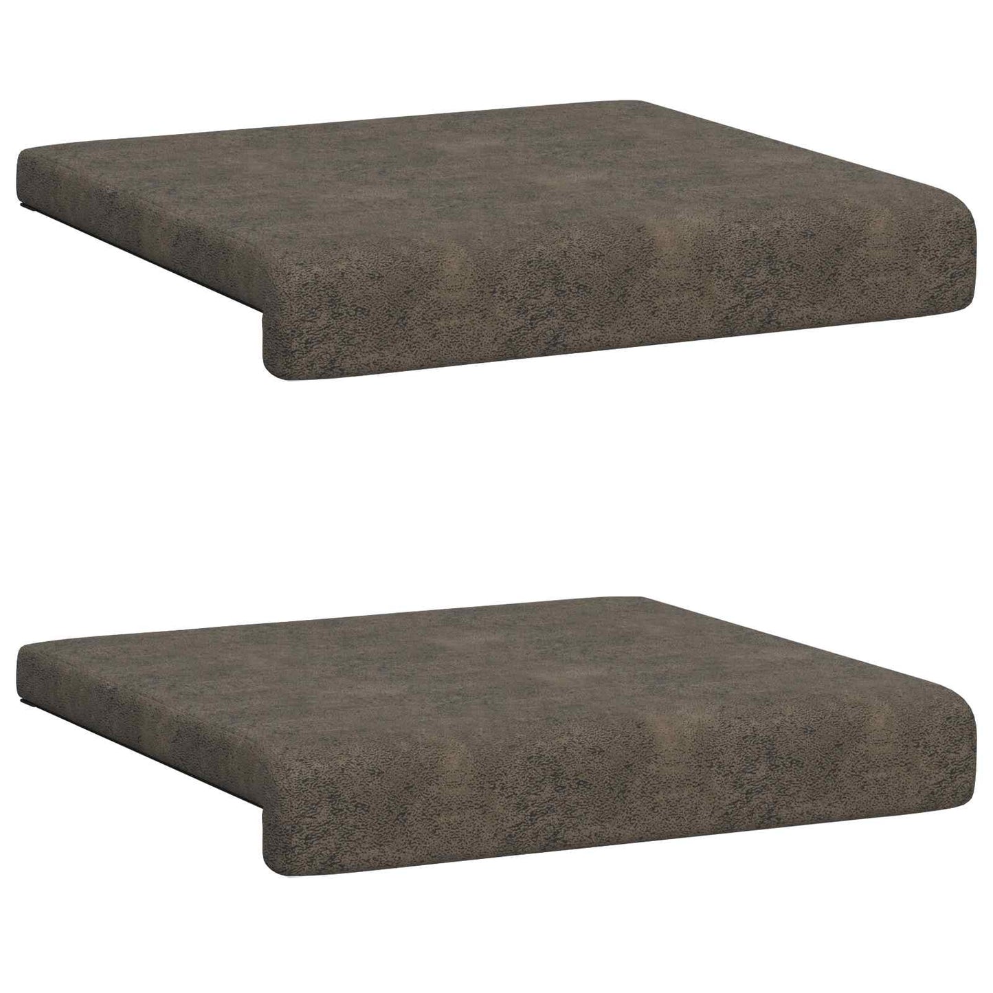 Bankkussen 2 pcs Faux Suède Stof Donkergrijs Diepte 35 cm is nu te koop bij PeponiXL, paradijselijk wonen!