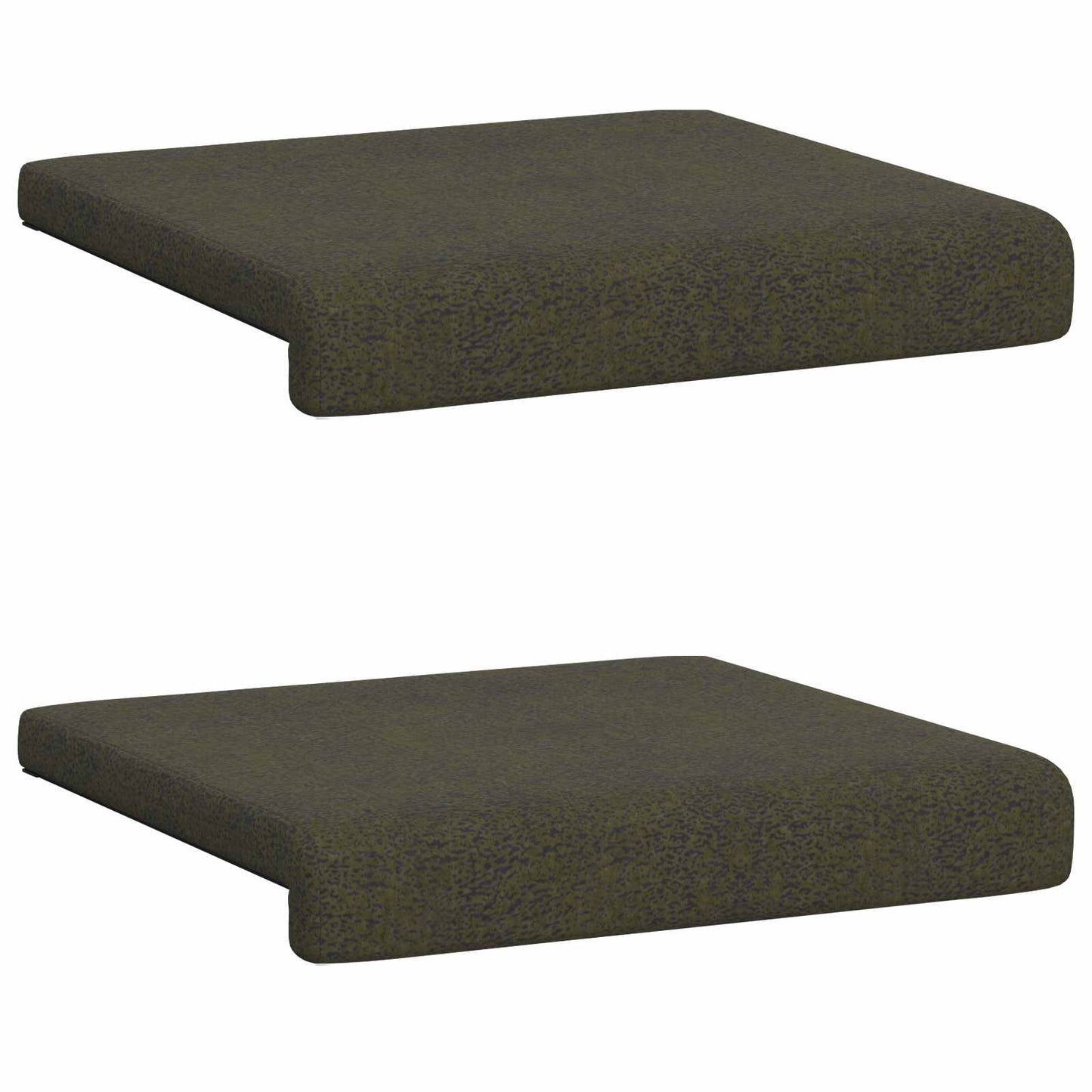 Bankkussen 2 pcs Faux Suède Stof Legergroen Diepte 35 cm is nu te koop bij PeponiXL, paradijselijk wonen!
