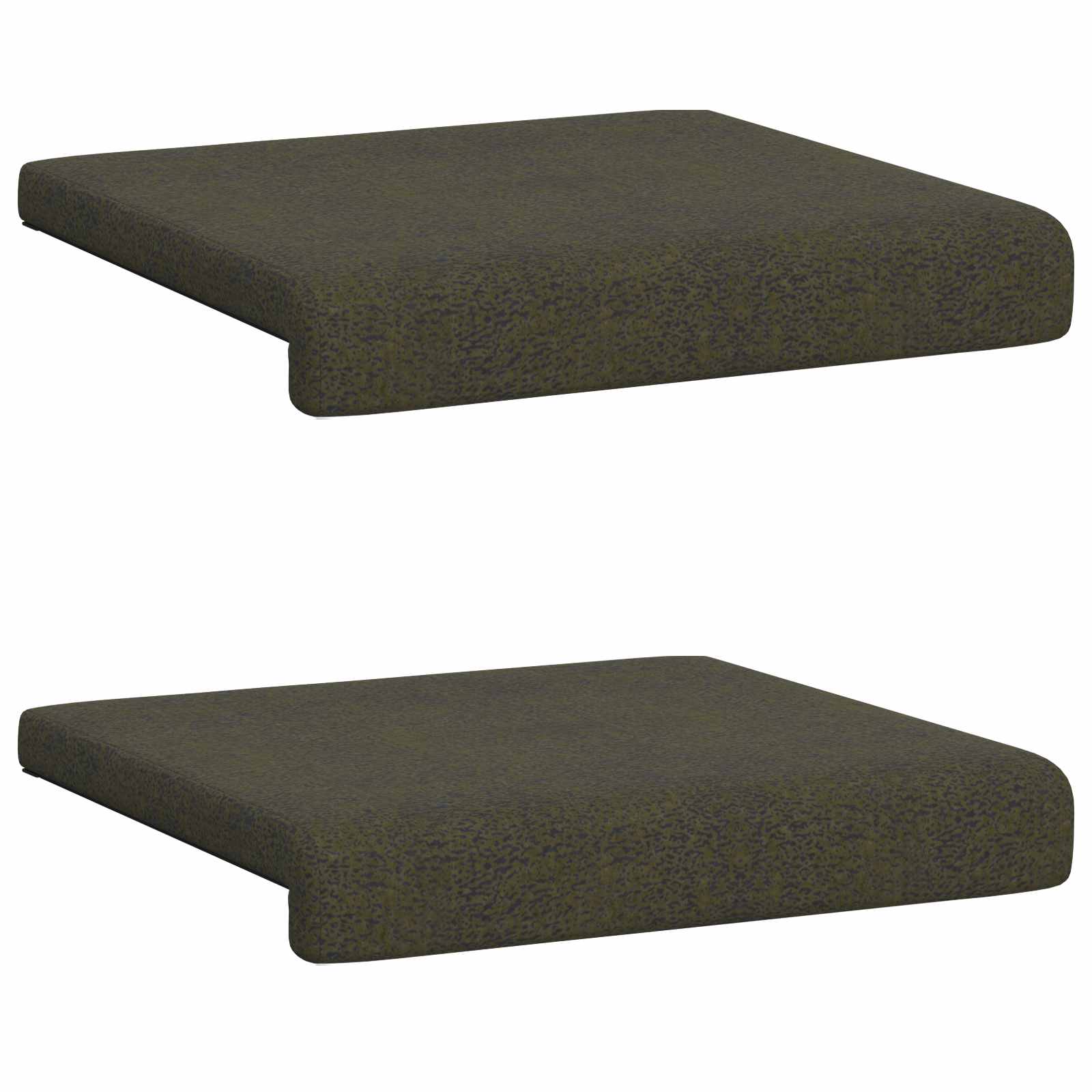 Bankkussen 2 pcs Faux Suède Stof Legergroen Diepte 35 cm is nu te koop bij PeponiXL, paradijselijk wonen!