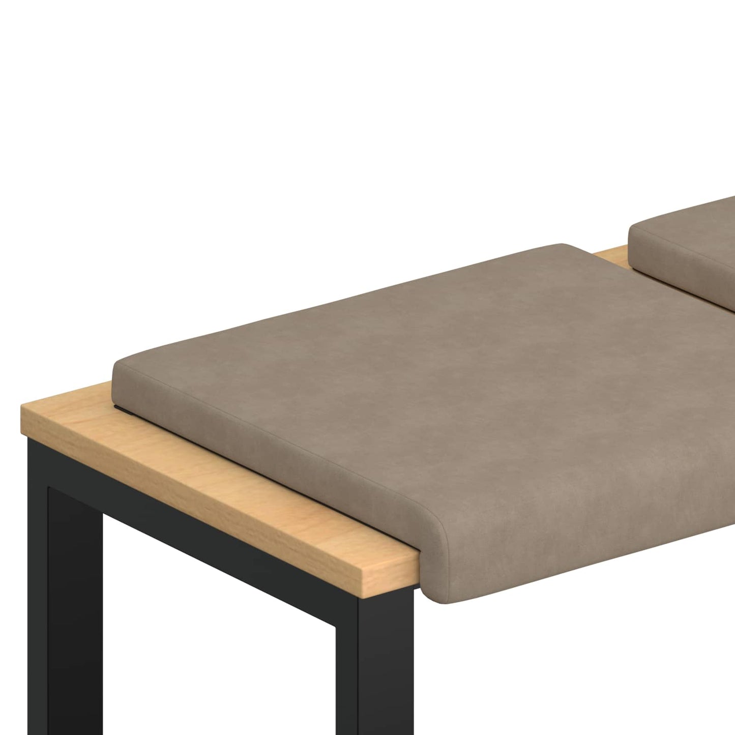 Bankkussen 2 pcs Microvezel Taupe Diepte 35 cm