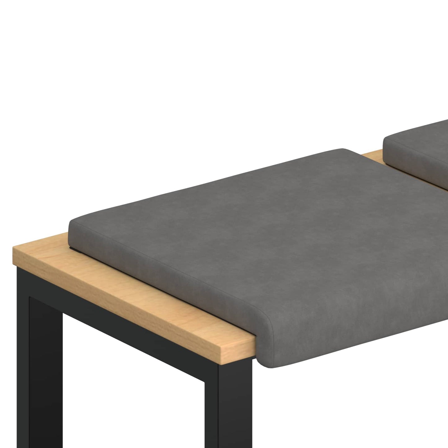 Bankkussen 2 pcs Microvezel Donkergrijs Diepte 35 cm