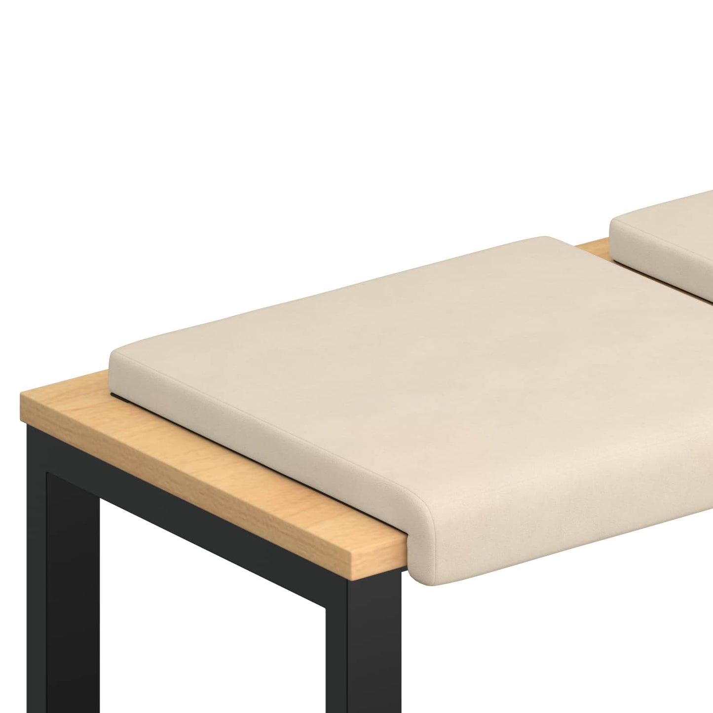 Bankkussen 2 pcs Microvezel Beige Diepte 35 cm