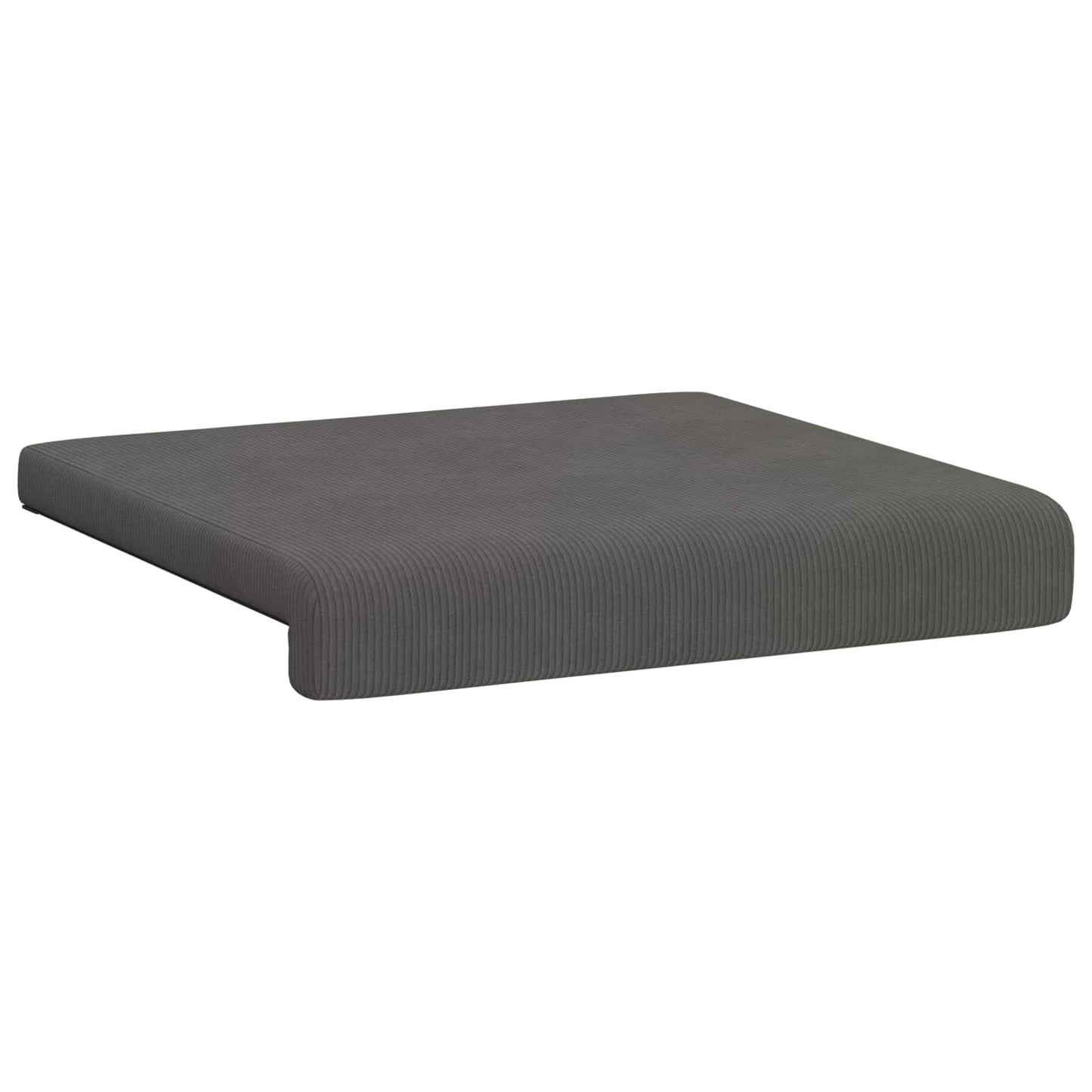 Bankkussen 2 pcs corduroy Donkergrijs Diepte 35 cm
