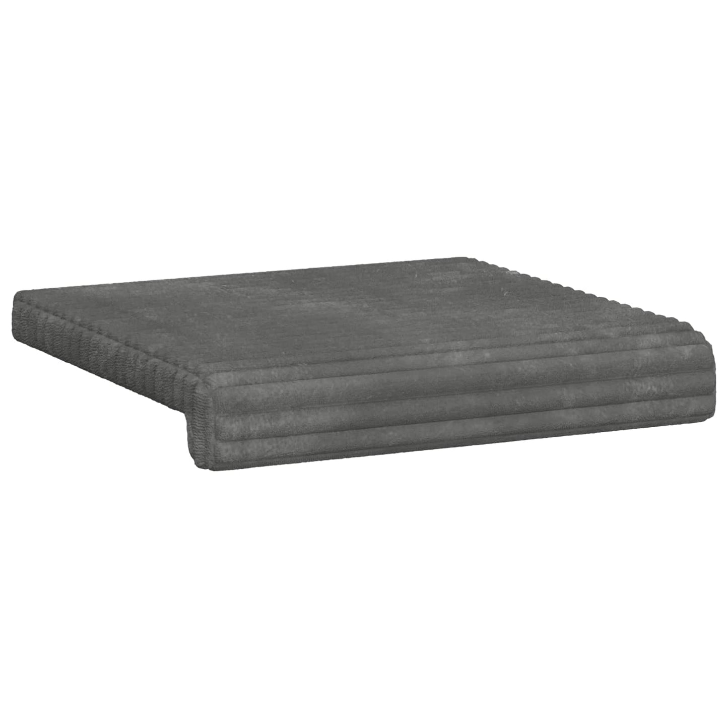 Bankkussen 2 pcs Pluche Corduroy Lichtgrijs Diepte 35 cm