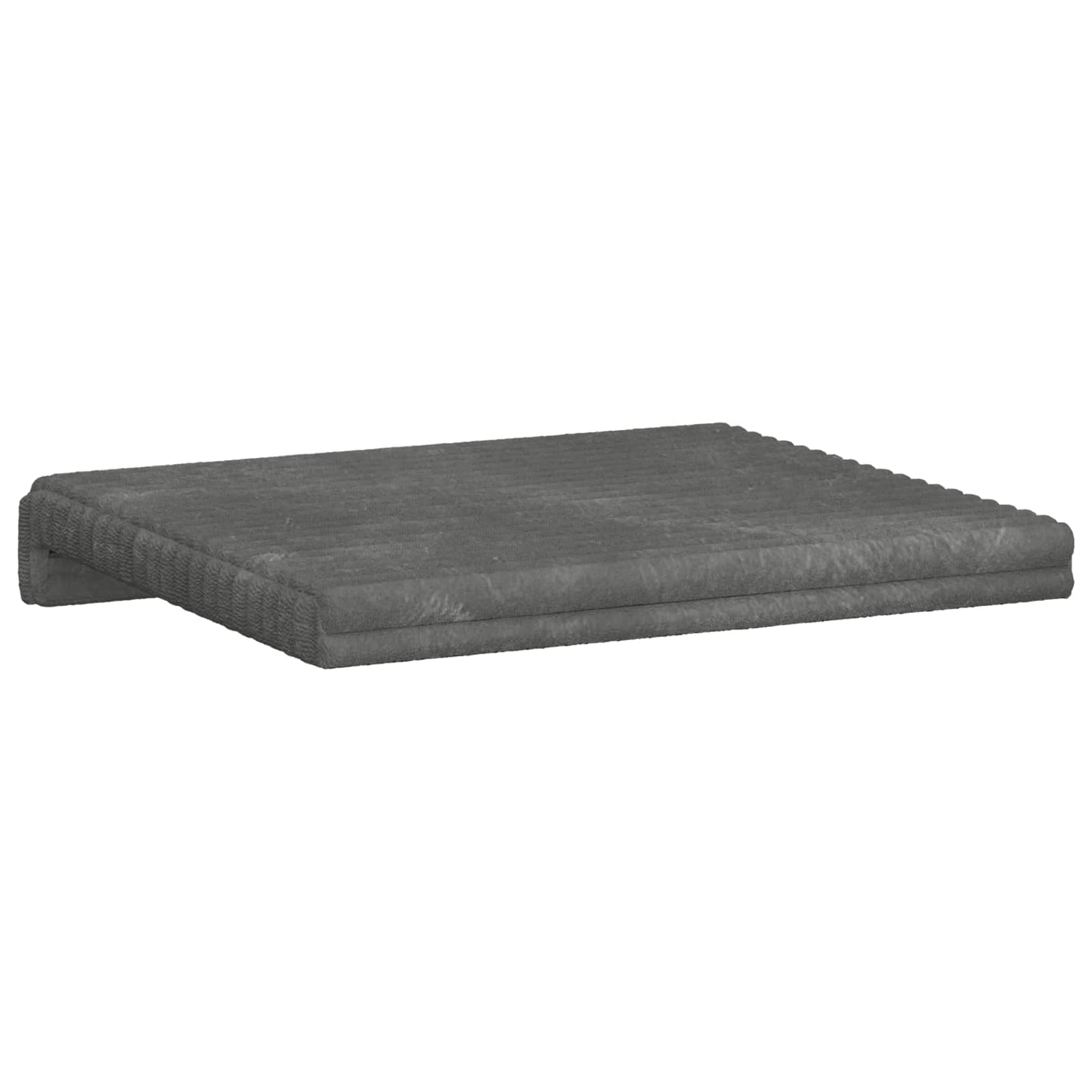 Bankkussen 2 pcs Pluche Corduroy Lichtgrijs Diepte 35 cm