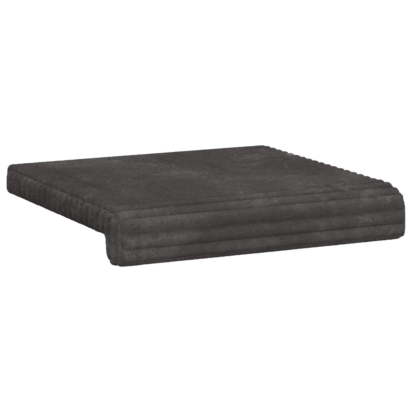 Bankkussen 2 pcs Pluche Corduroy Donkergrijs Diepte 35 cm