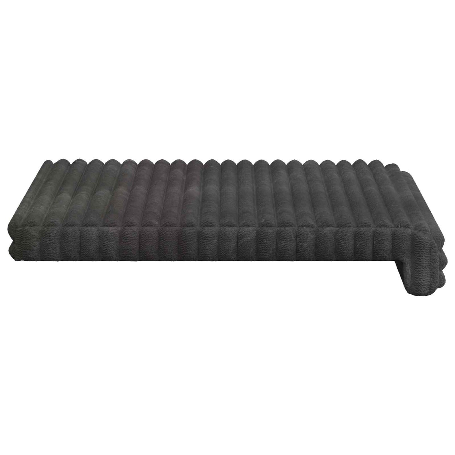 Bankkussen 2 pcs Pluche Corduroy Donkergrijs Diepte 35 cm