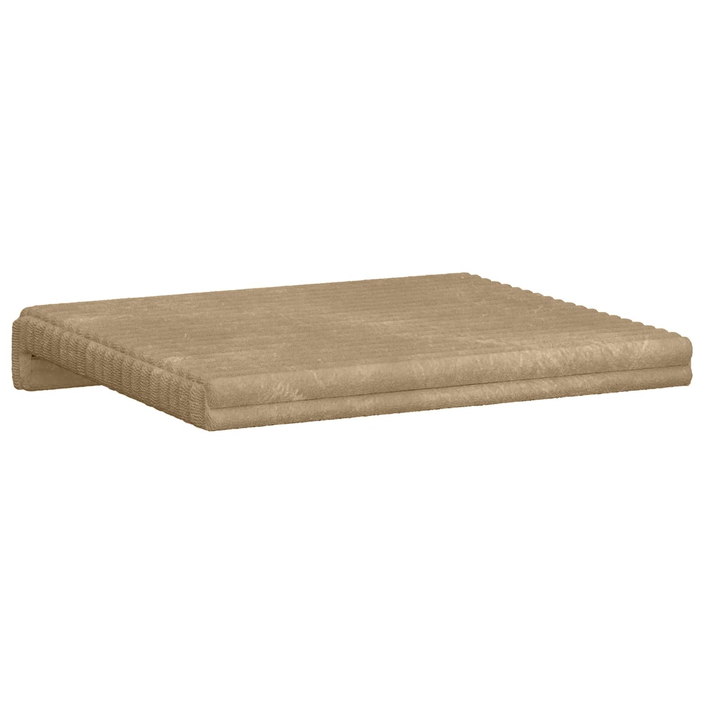 Bankkussen 2 pcs Pluche Corduroy Taupe Diepte 35 cm