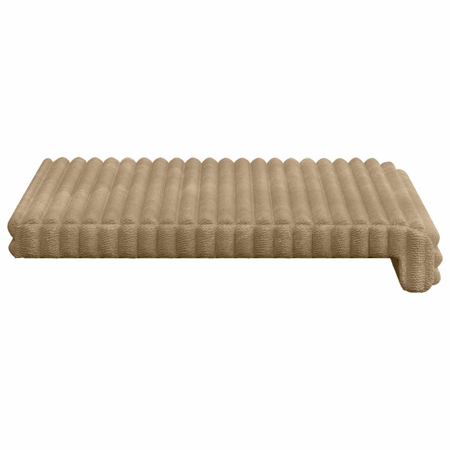 Bankkussen 2 pcs Pluche Corduroy Taupe Diepte 35 cm