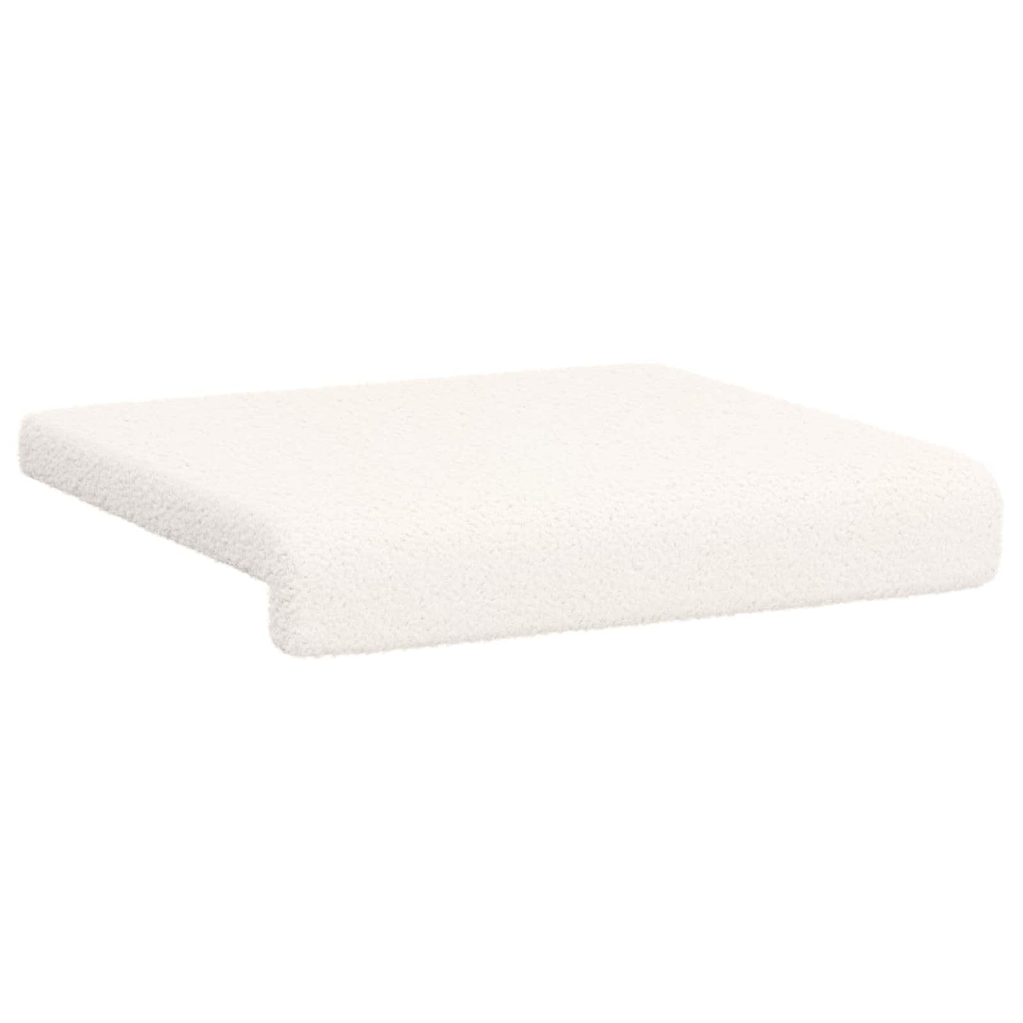 Bankkussen 2 pcs Sherpa Stof Crèmekleurig Diepte 35 cm