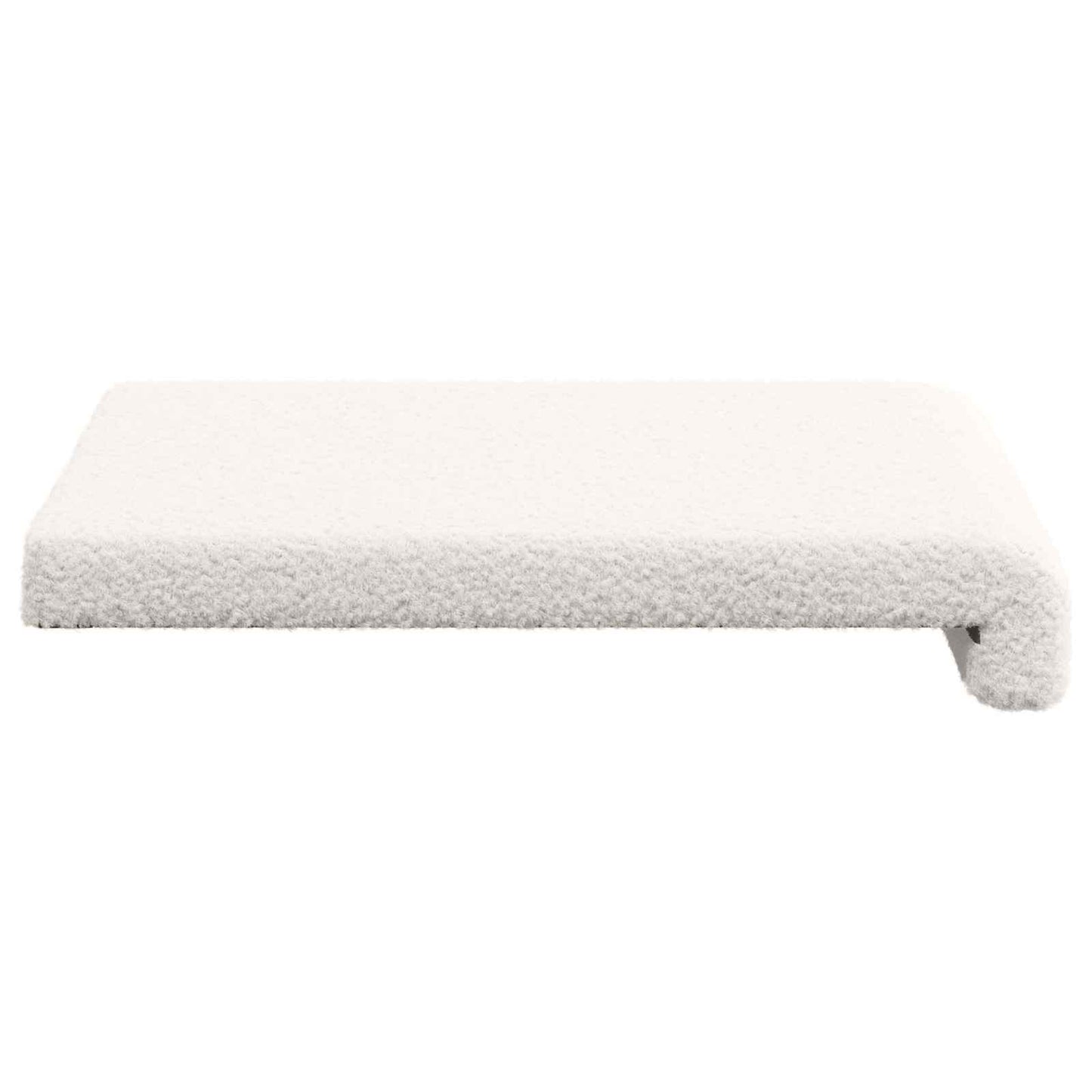 Bankkussen 2 pcs Sherpa Stof Crèmekleurig Diepte 35 cm