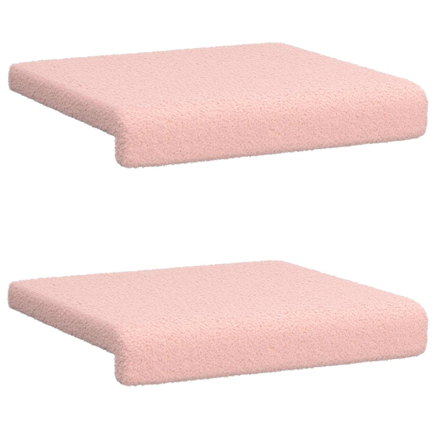 Bankkussen 2 pcs Sherpa Stof Roze Diepte 35 cm