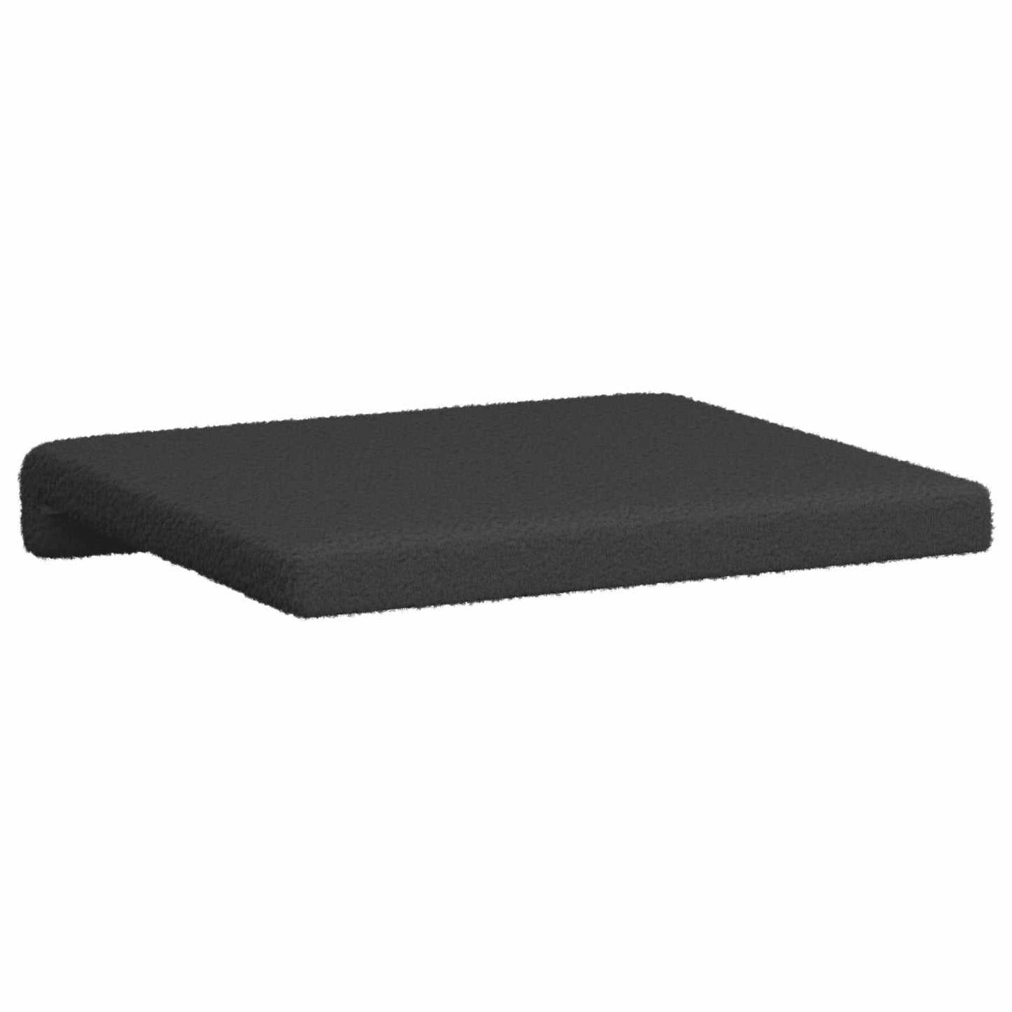 Bankkussen 2 pcs Sherpa Stof Donkergrijs Diepte 35 cm