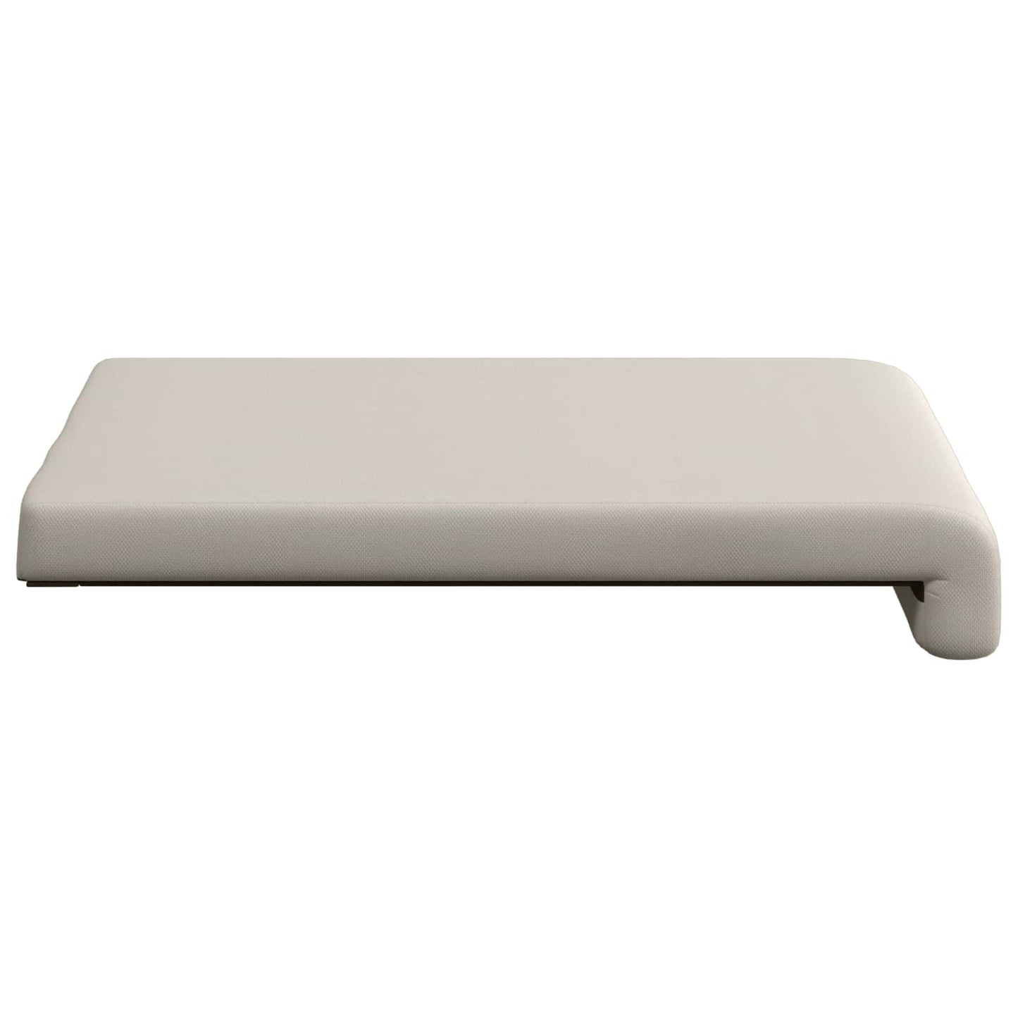 Bankkussen 2 pcs Textured Velvet Havermout Diepte 35 cm