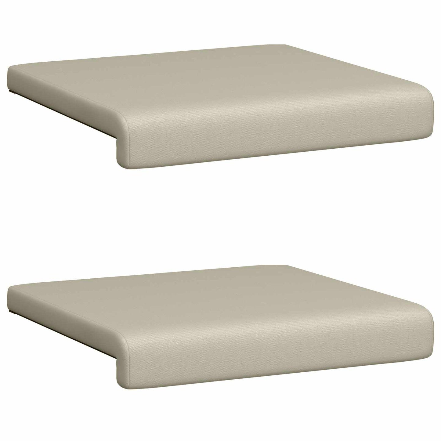 Bankkussen 2 pcs Textured Velvet Zand Diepte 35 cm