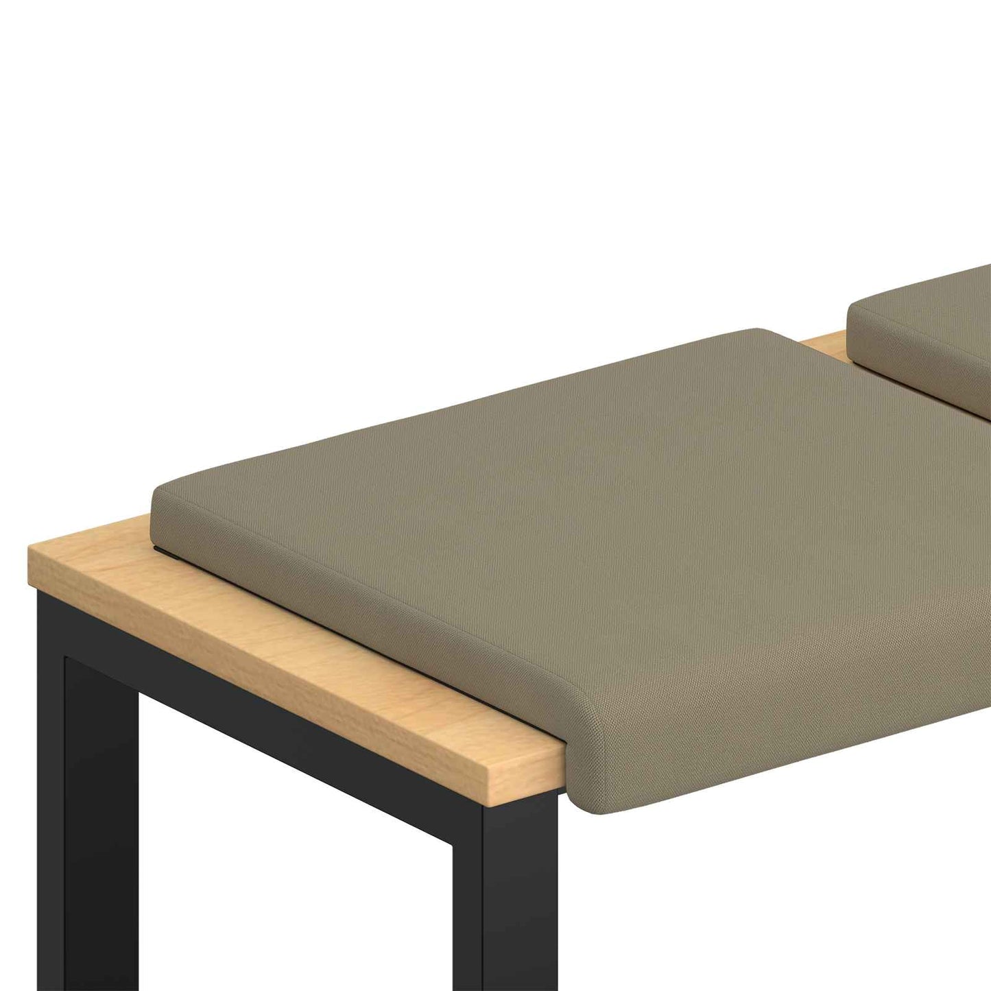 Bankkussen 2 pcs Textured Velvet Kaki Diepte 35 cm